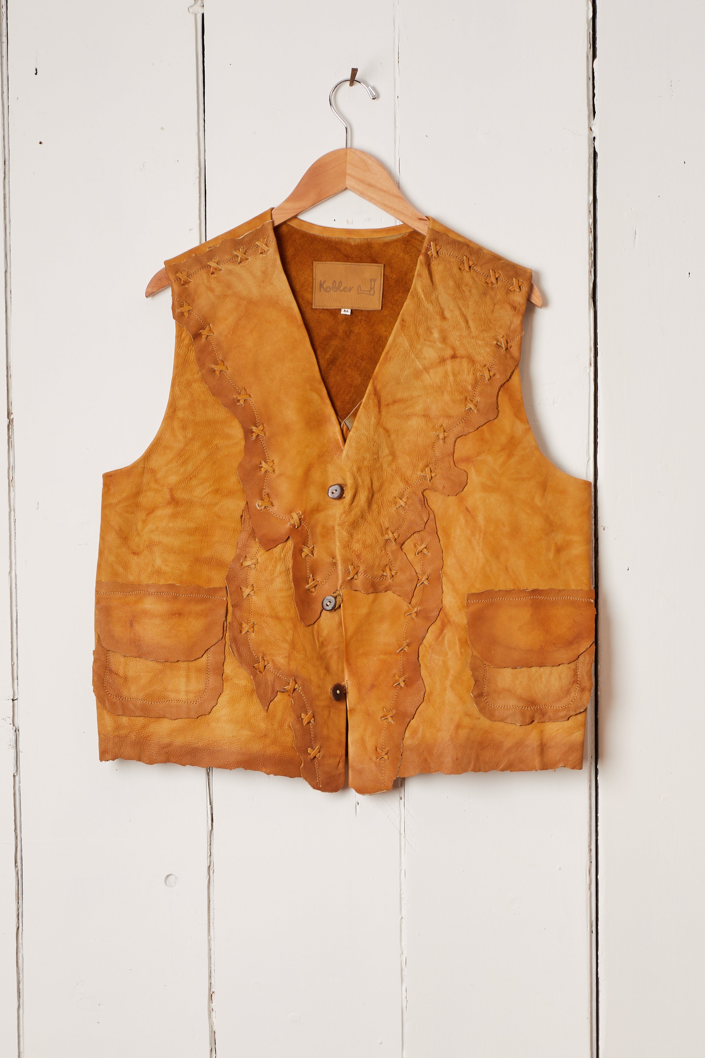 TAN LEATHER VEST