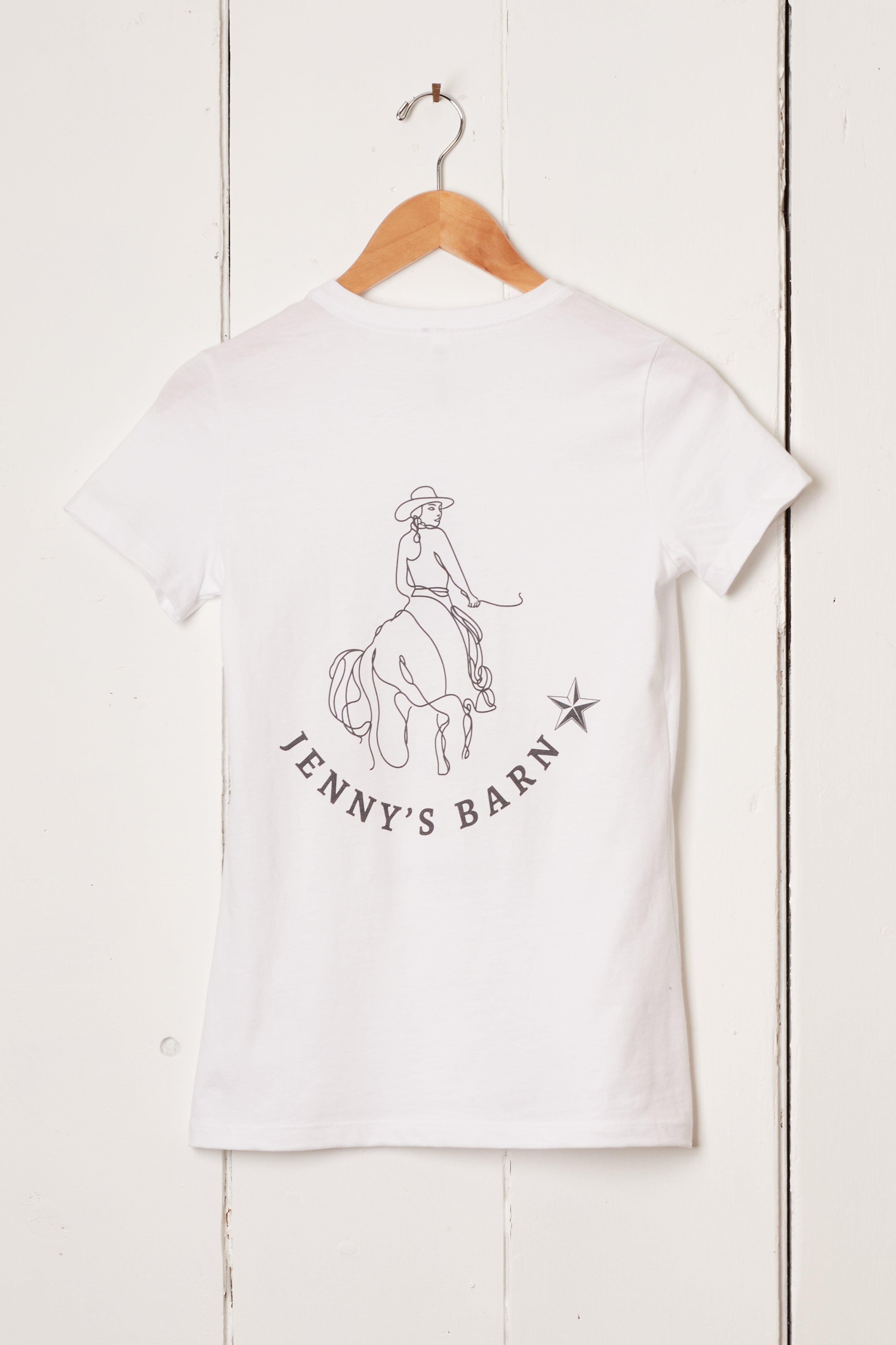 YEEHAW COWGIRL SURFING FITTED TEE