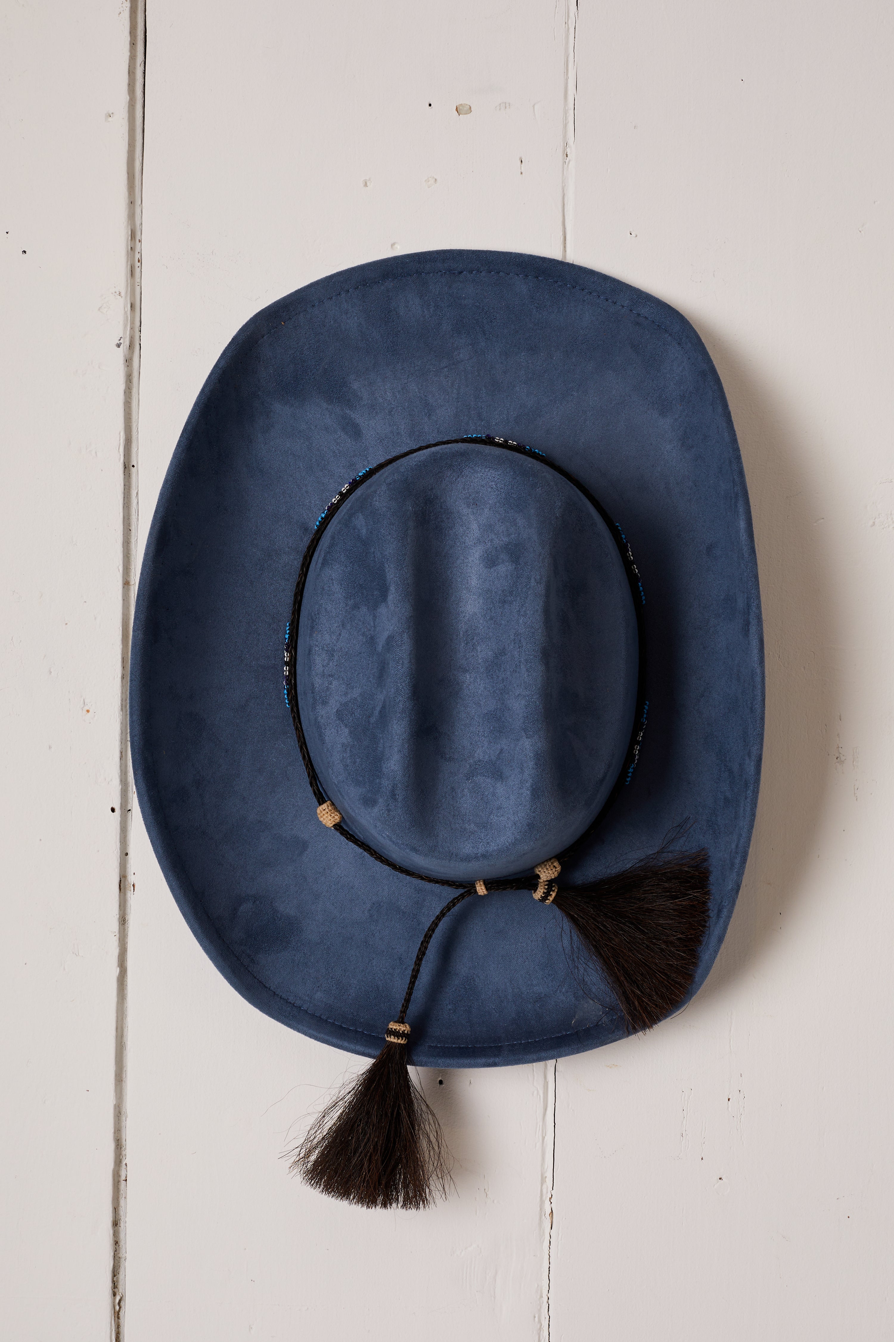 INDIGO BLUE BLACK BLUE DIAMOND COWBOY HAT