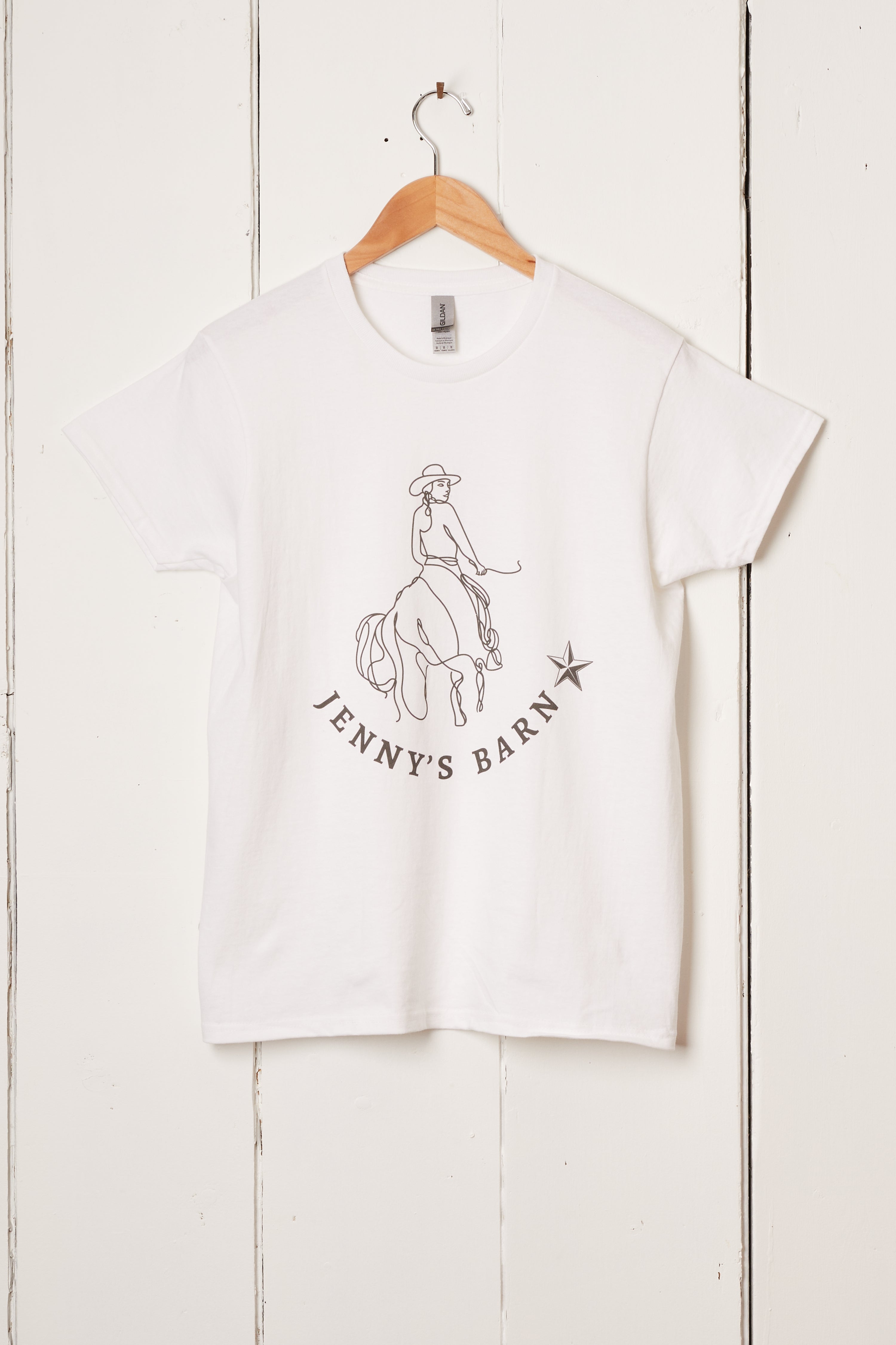 JENNY’S BARN UNISEX WHITE TEE