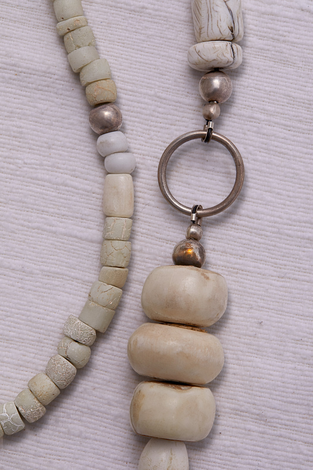 CAMPFIRE WHITE BONFIRE AT BEACH NECKLACE