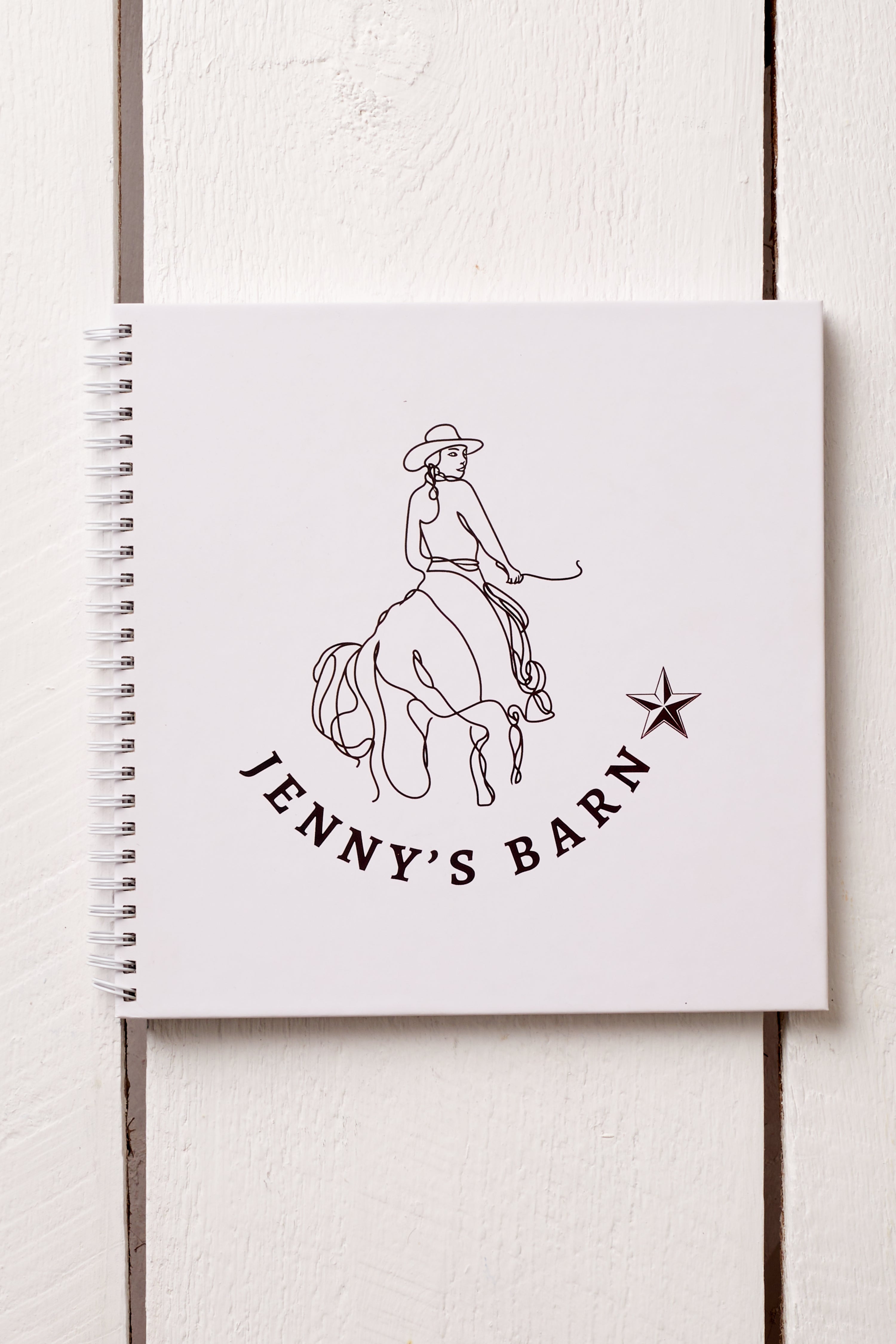JENNY’S BARN HARD COVER ANTIQUE BROWN - 8.5” x8.5”