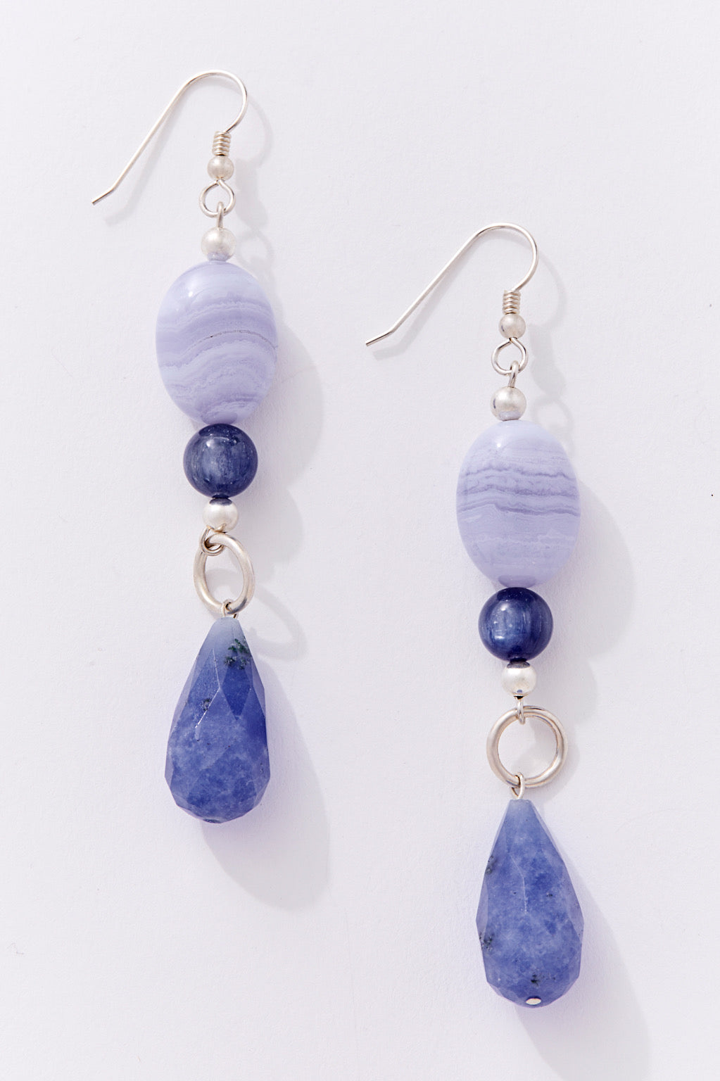 FADED BLUE DENIM EARRINGS