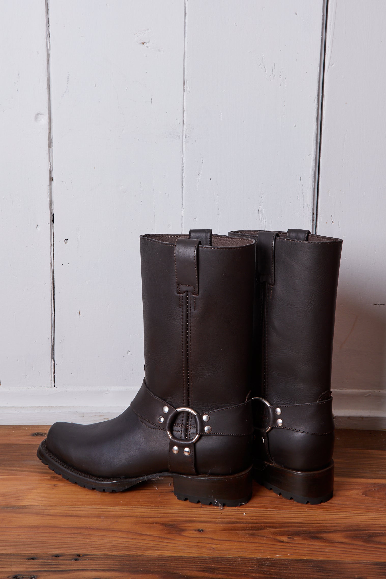 DARK BROWN MOTORCYCLE BOOT