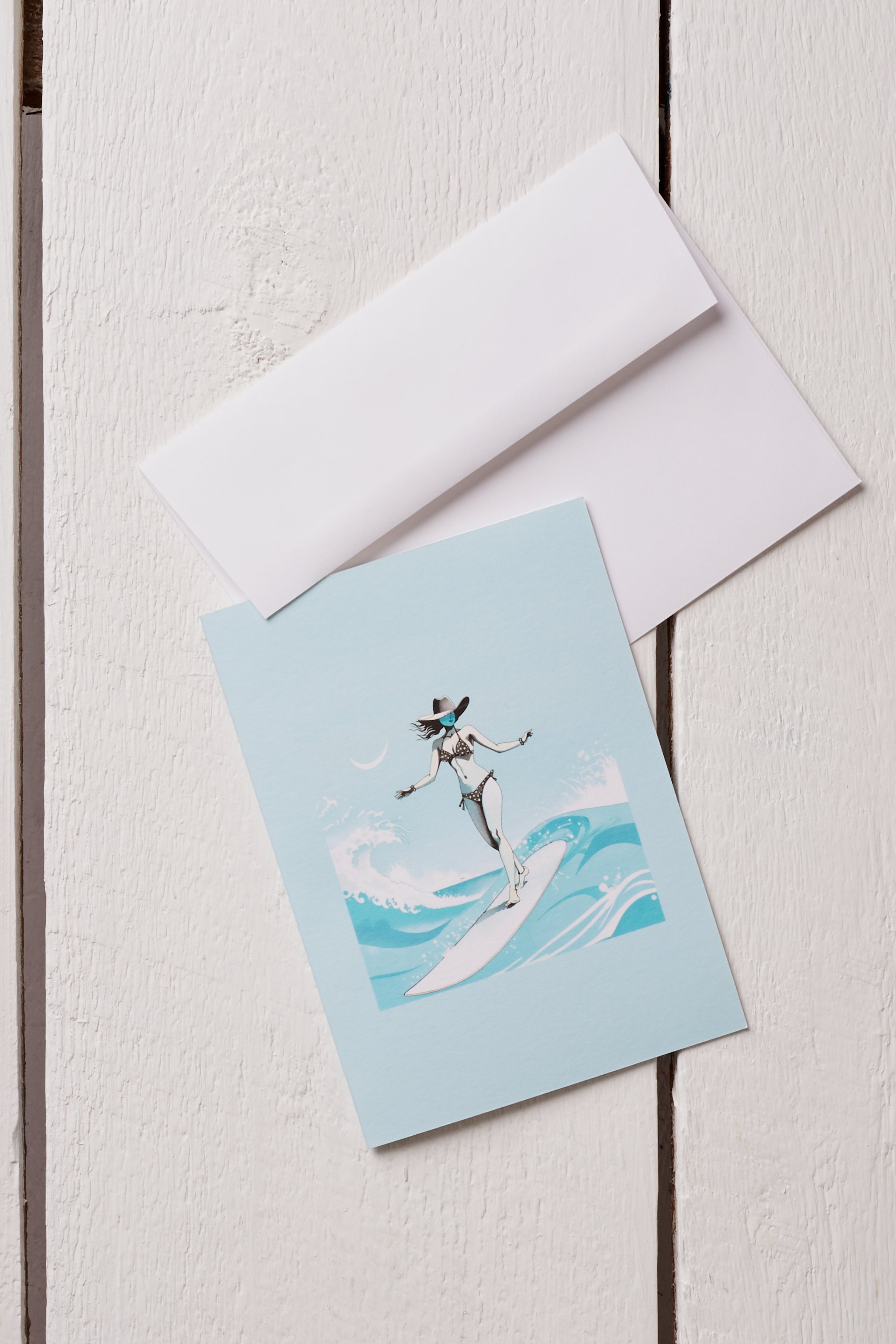 COASTAL COWGIRL GREETING CARD
