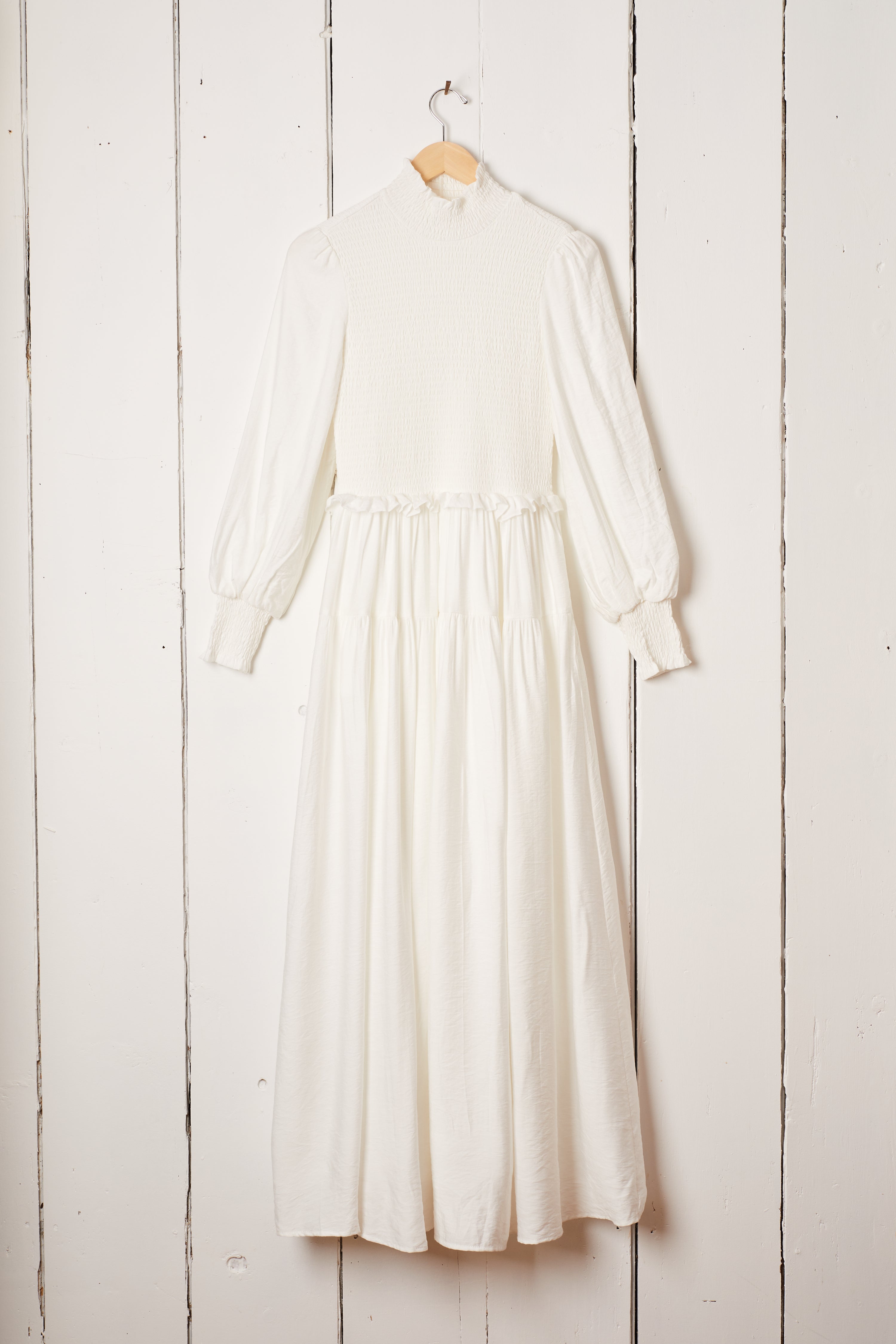 WHITE TEMPLE DRESS