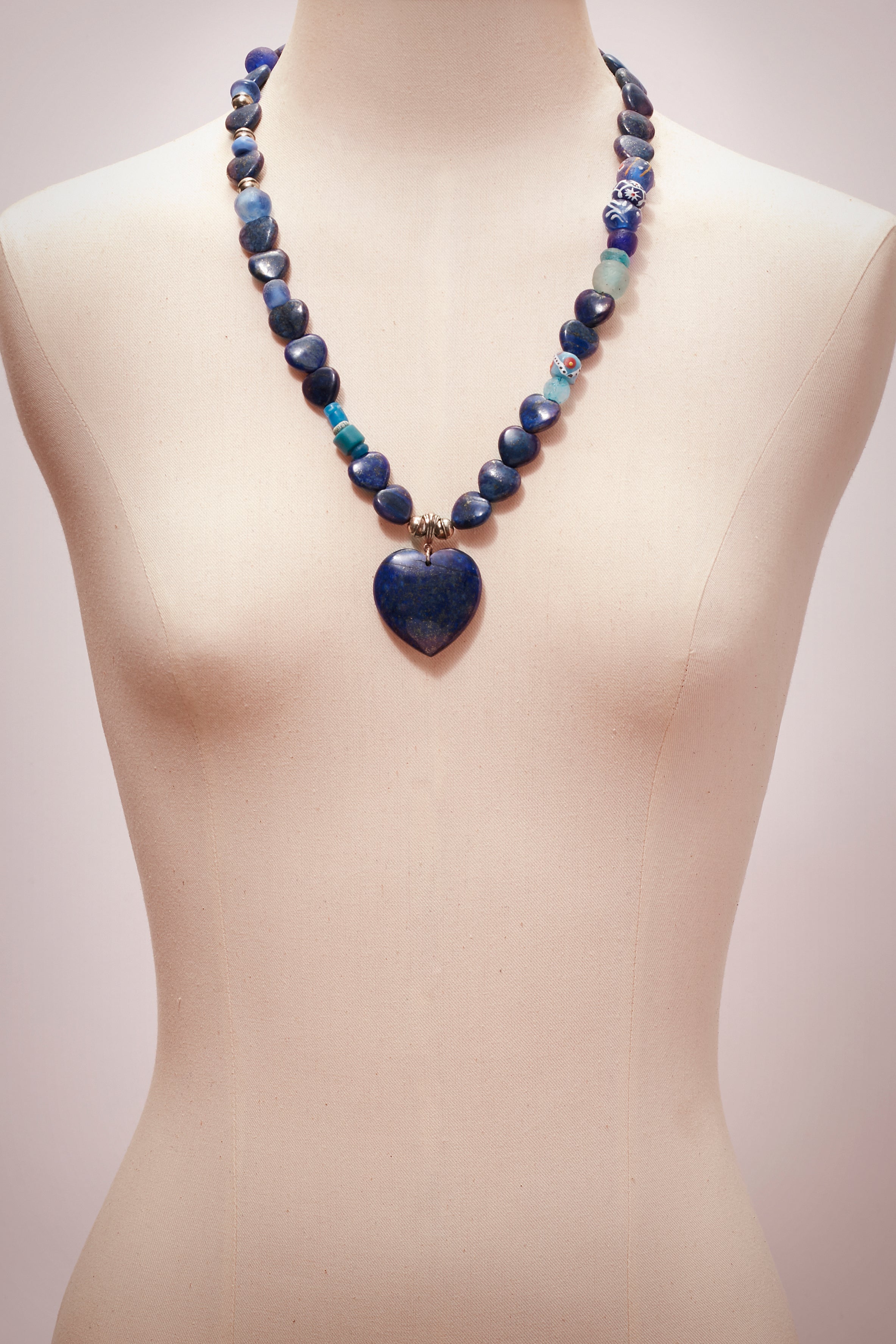 LAPIS HEART AND SOUL NECKLACE