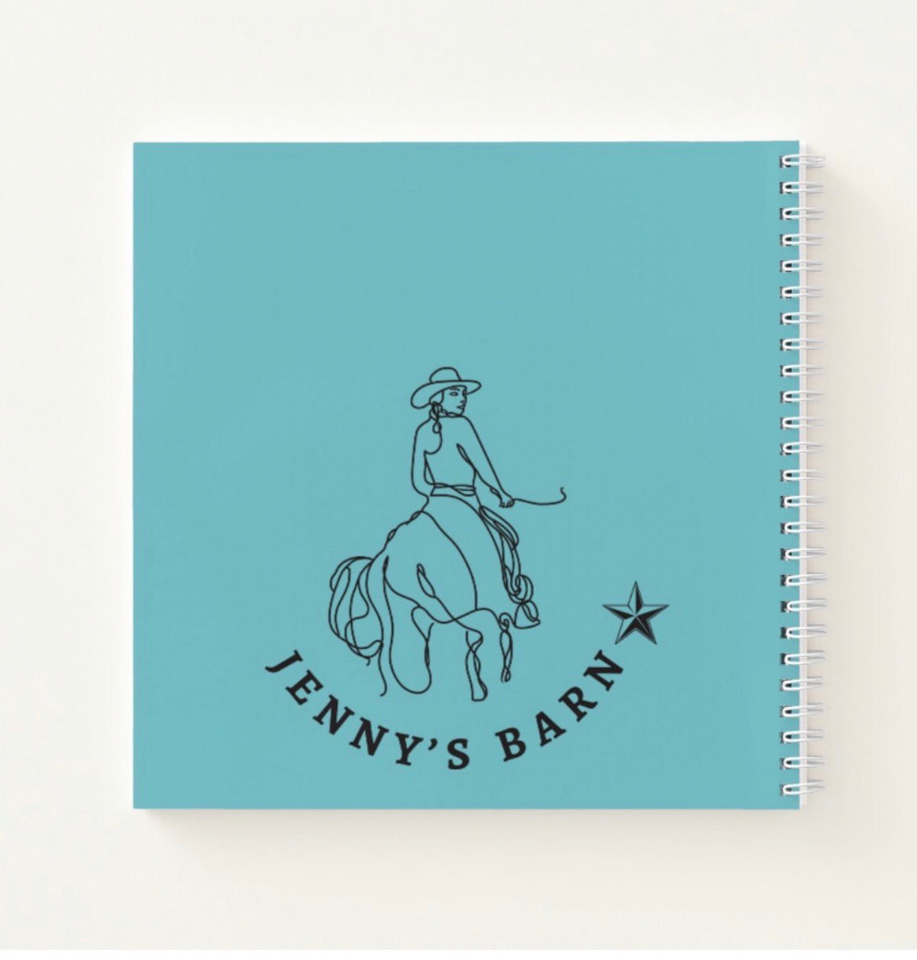 RUGGED COWGIRL ON SURF BOARD HARD COVER JOURNAL