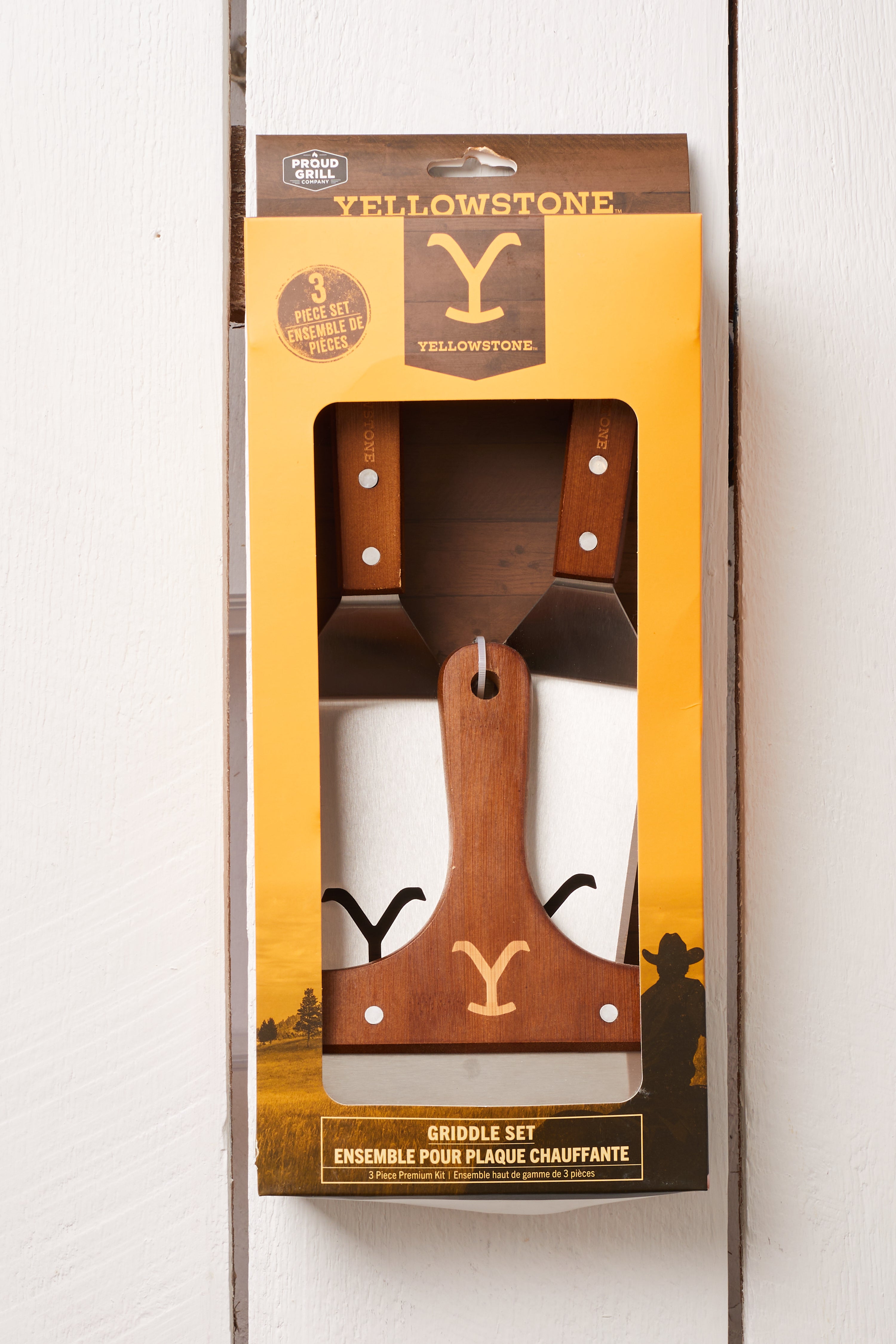 YELLOWSTONE 3 PIECE GRIDDLE SET