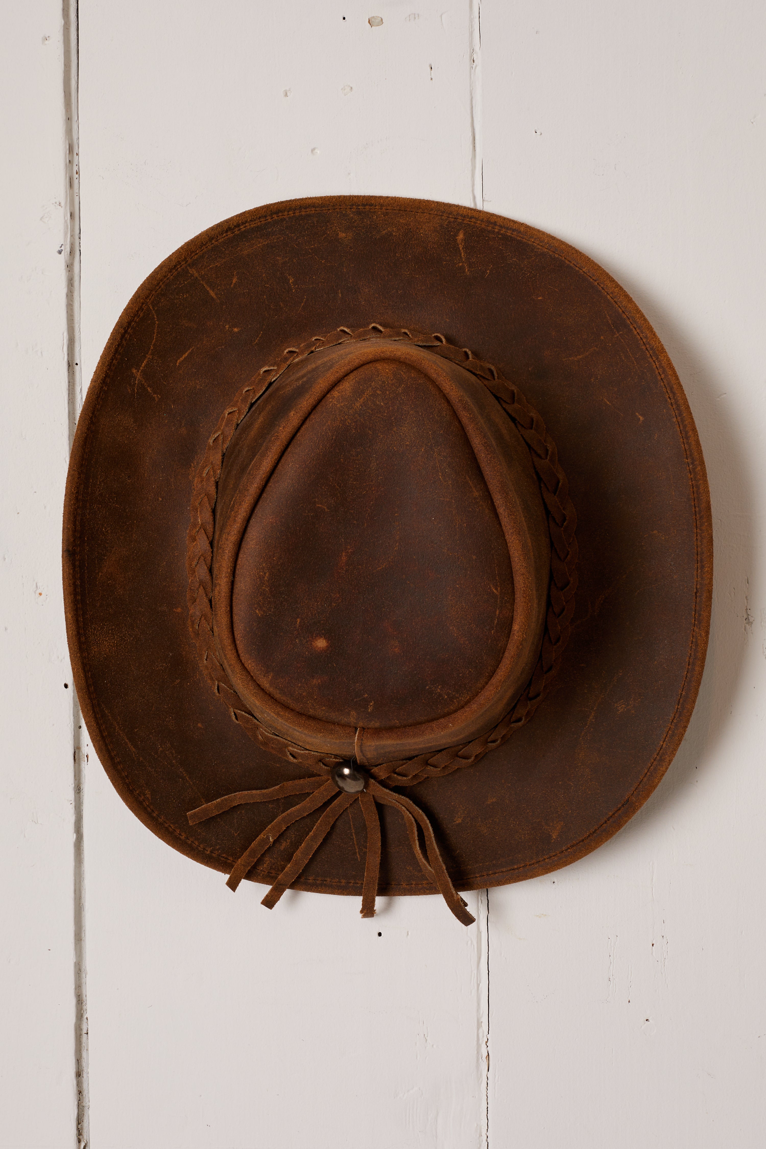 RUGGED BROWN OUTBACK COWBOY HAT