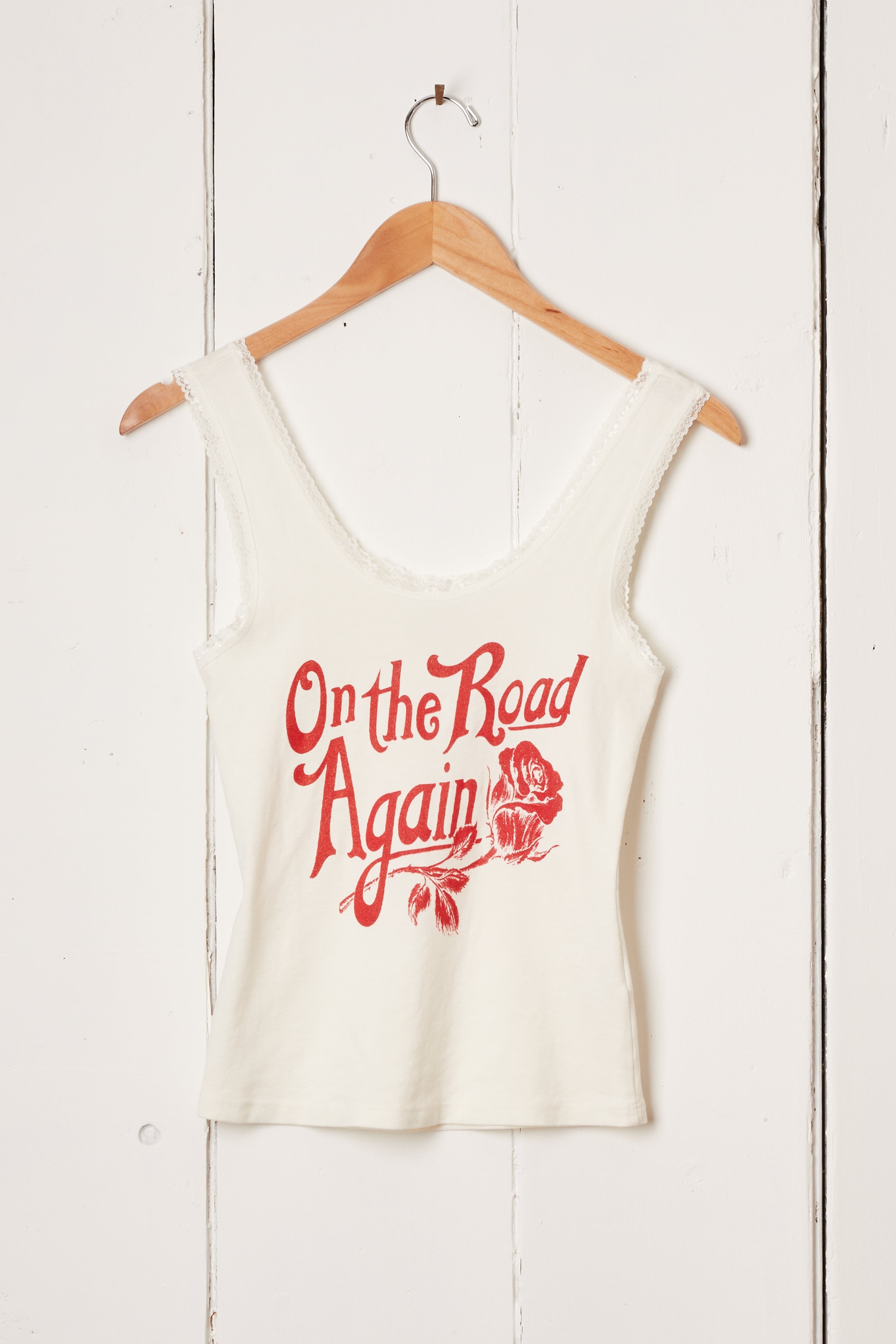 ON THE ROAD AGAIN LACE TANK