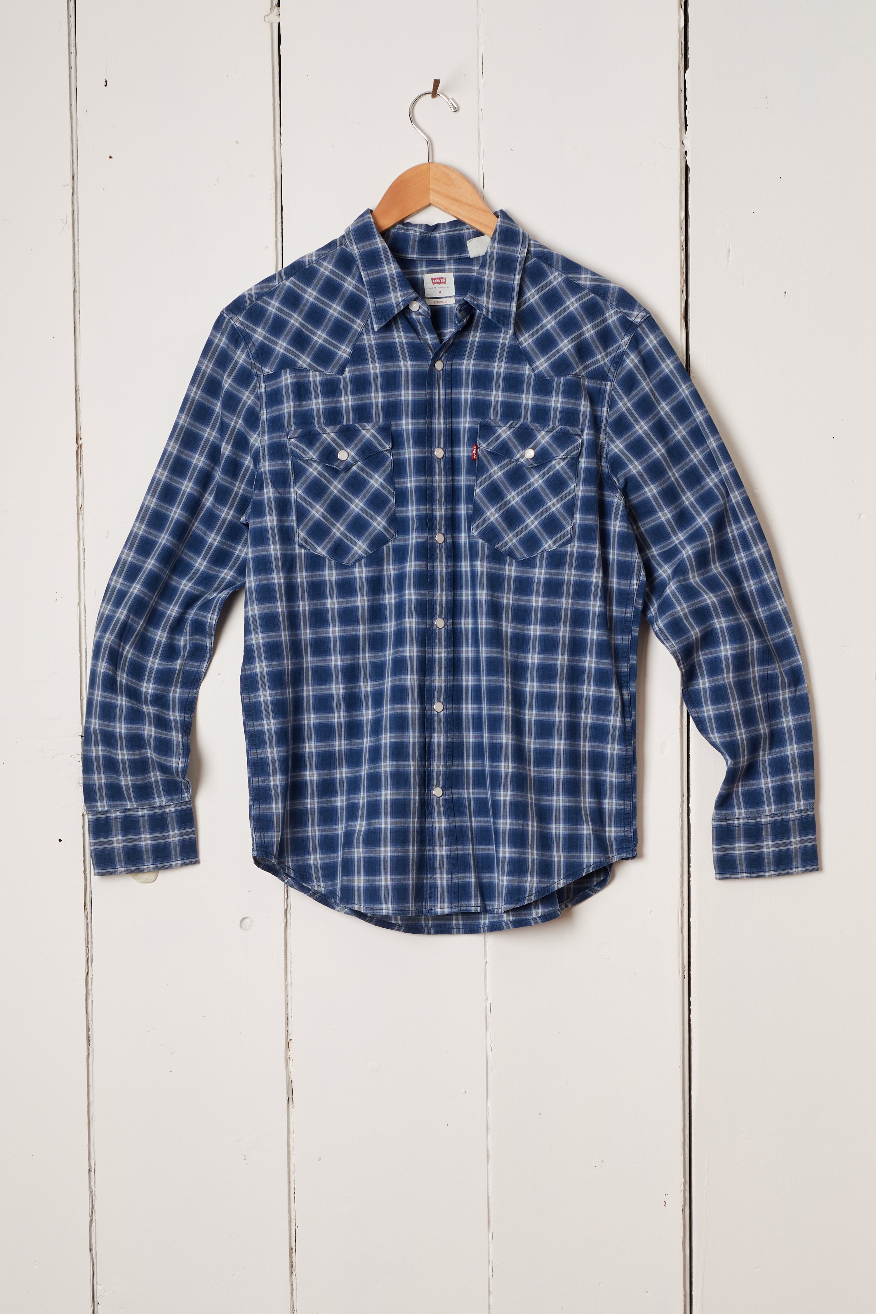 BLUE PLAID WESTERN SHIRT - LEVIS