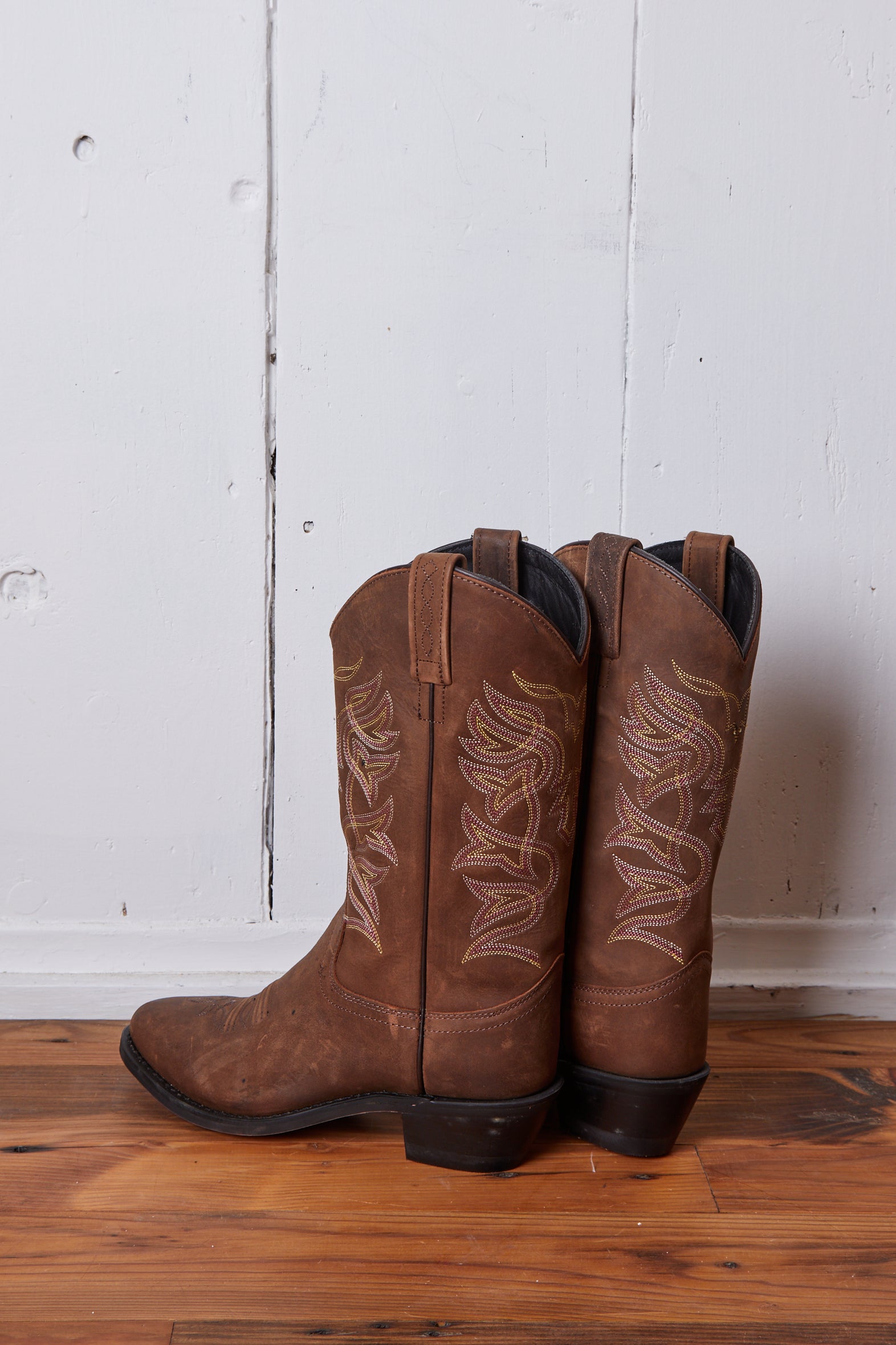 OLD WEST BROWN COWGIRL BOOTS