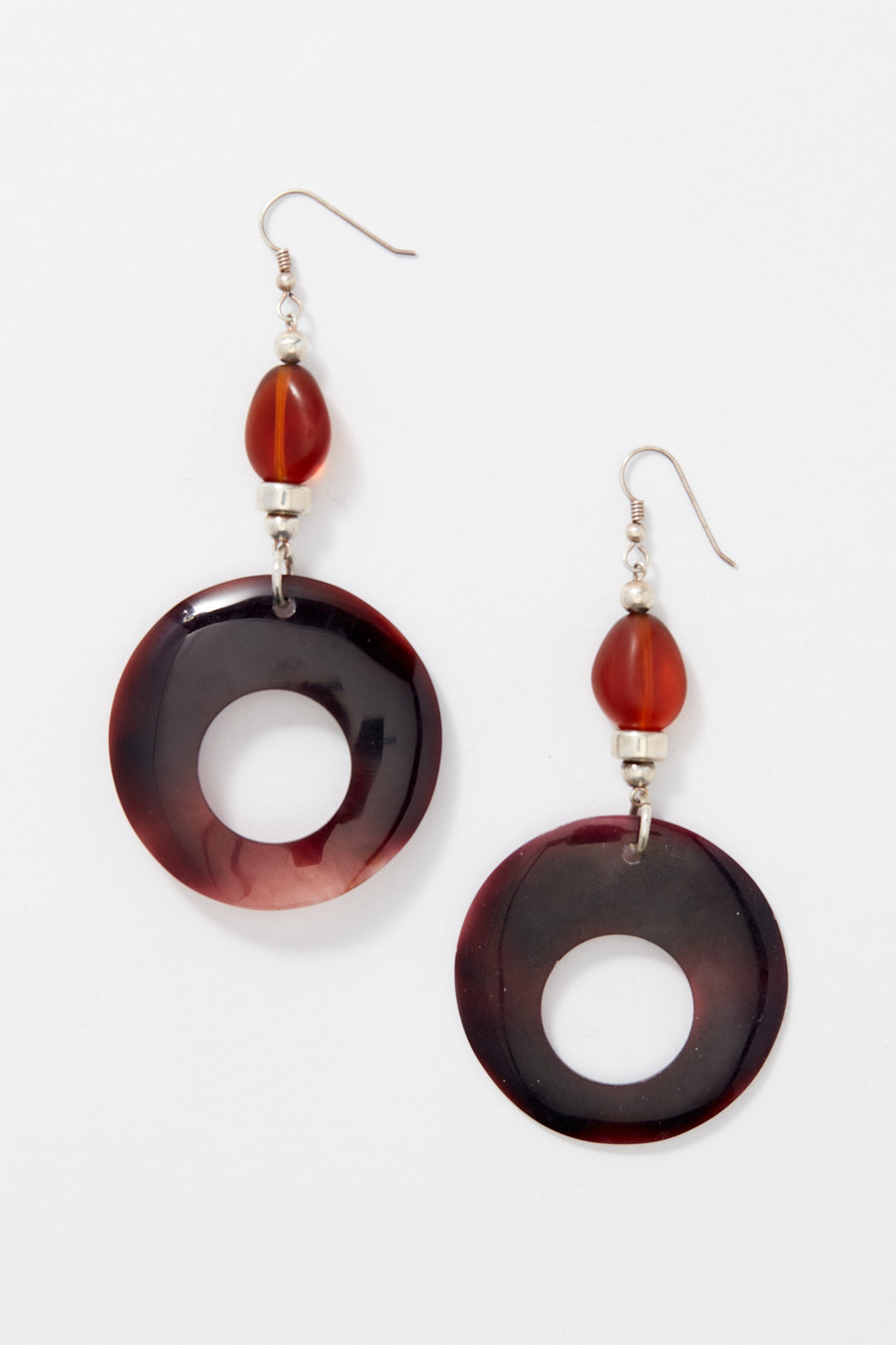 AMBER SHELL EARRINGS