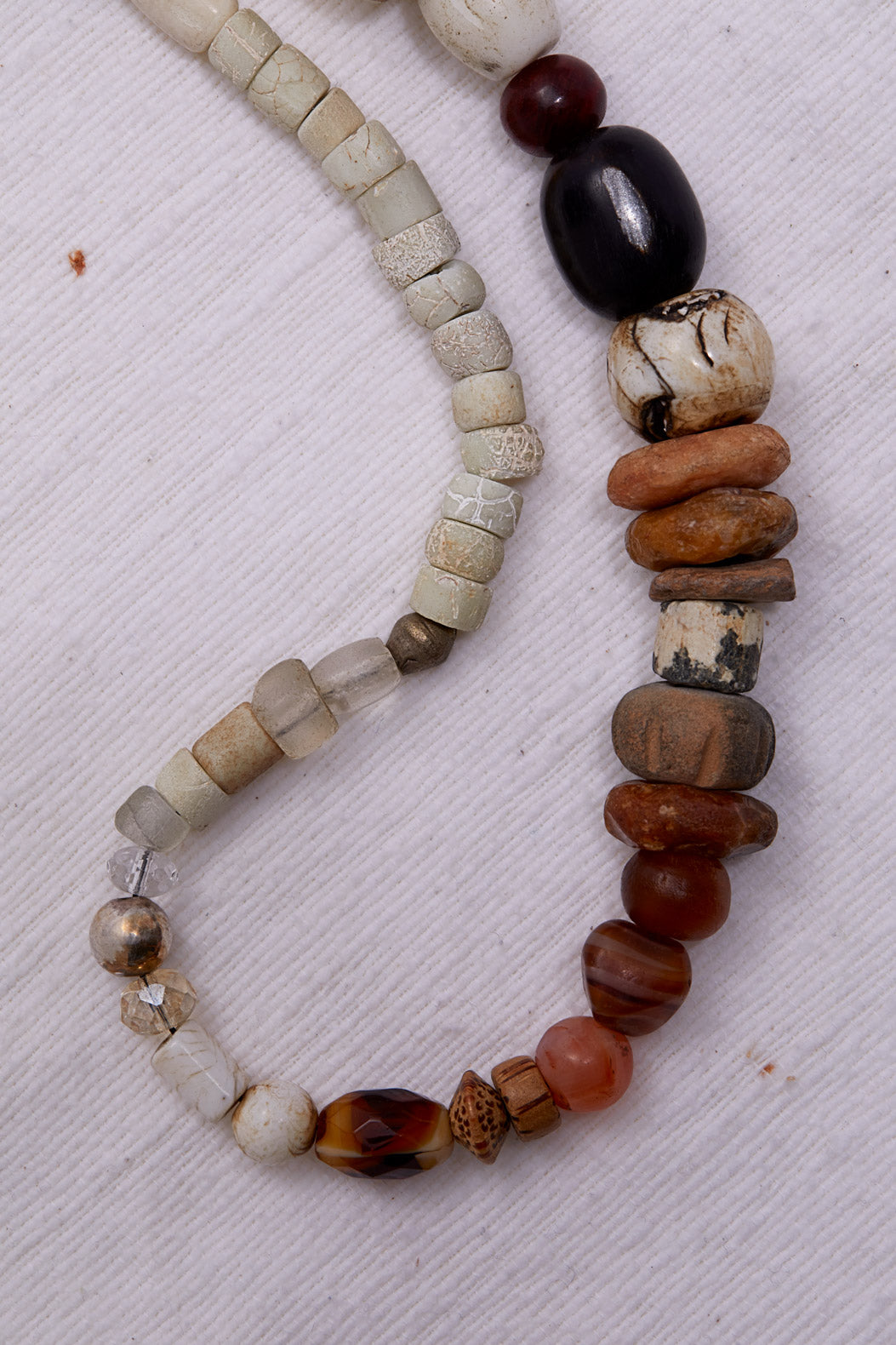 CAMPFIRE WHITE BONFIRE AT BEACH NECKLACE