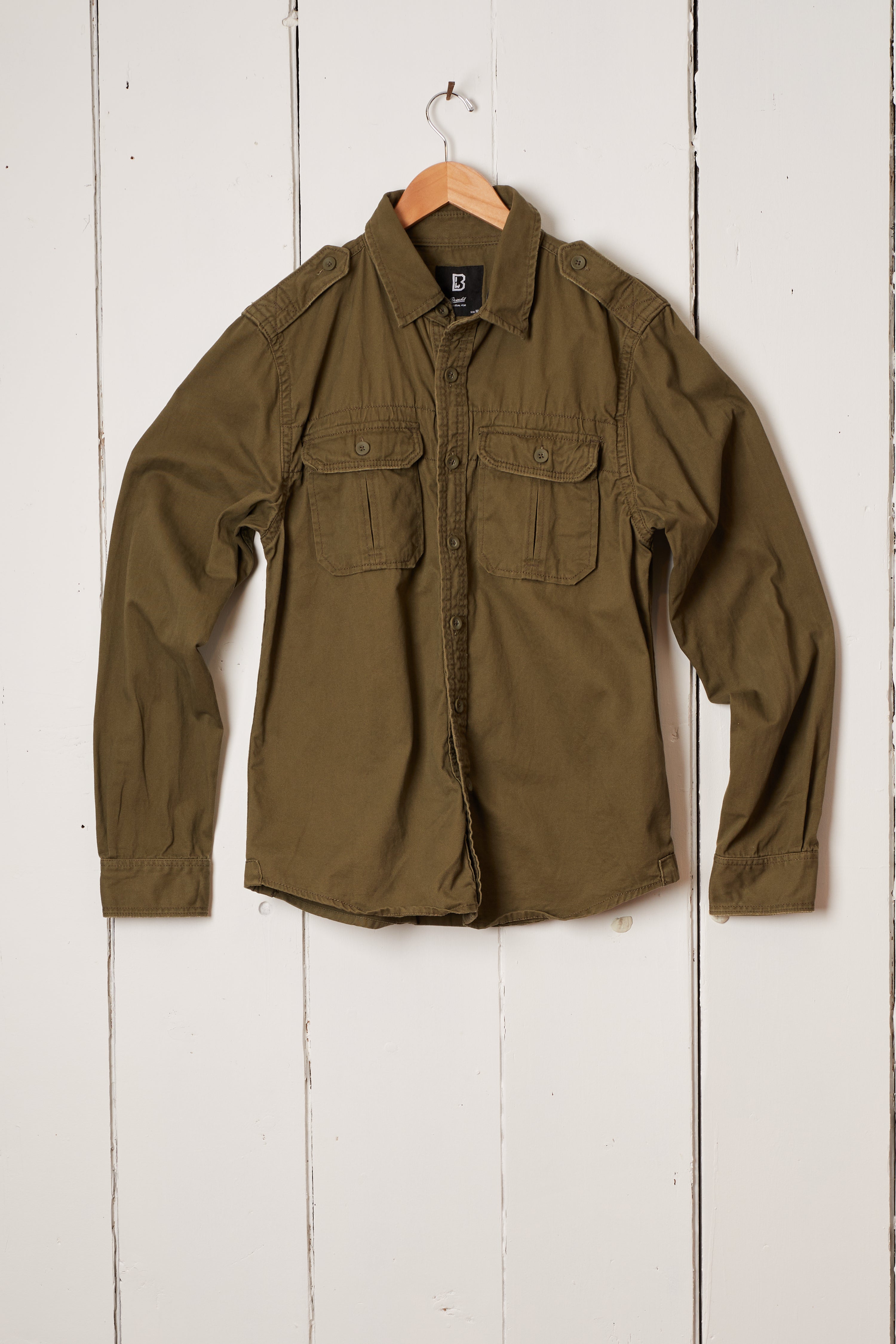 MENS OLIVE WORK SHIRT