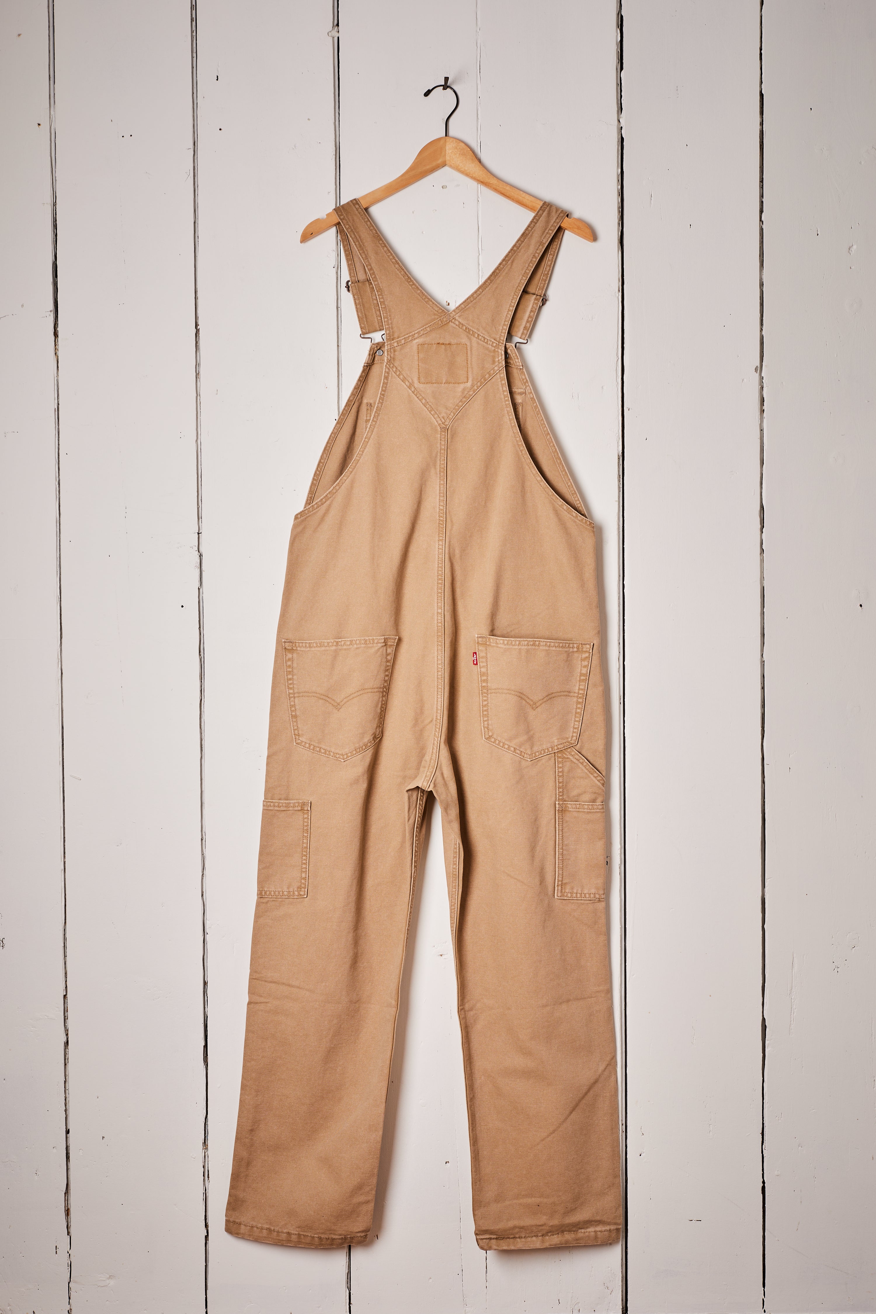 MENS TAN CANVAS OVERALLS- LEVIS