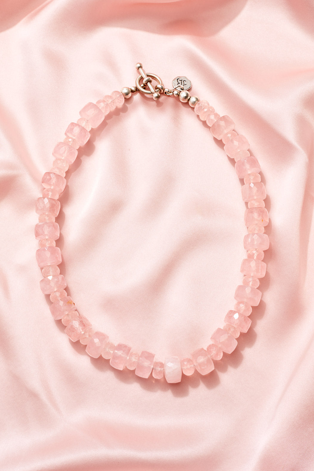 PINK MODERN KISS ME ON MY COLLAR BONE GLAMOUR NECKLACE