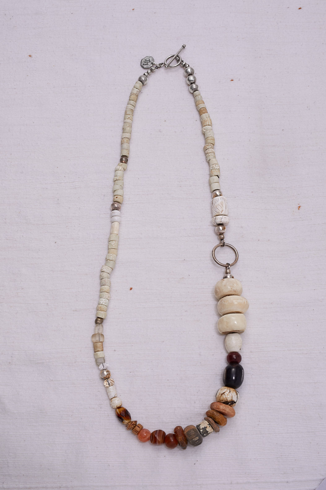 CAMPFIRE WHITE BONFIRE AT BEACH NECKLACE
