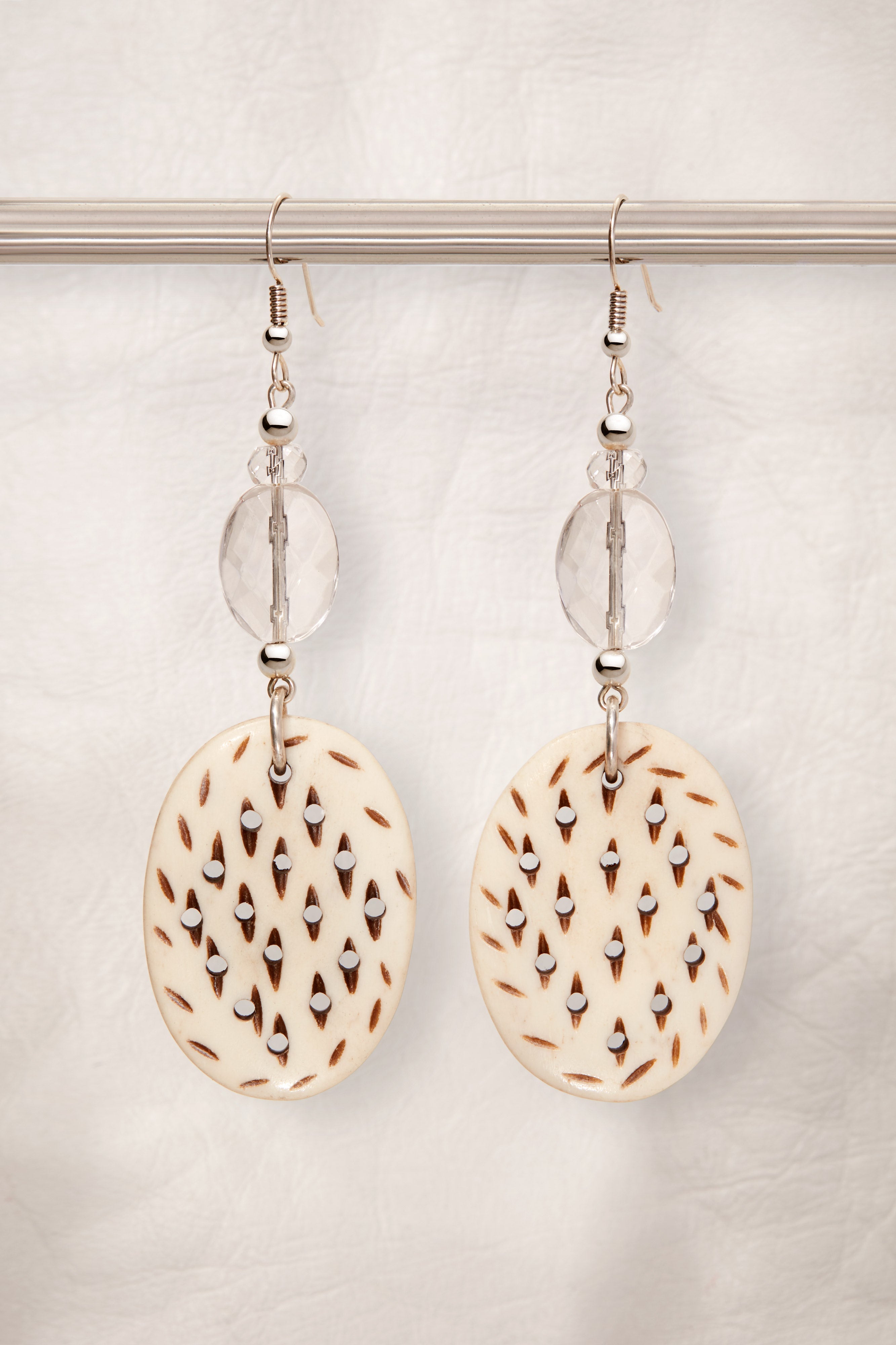 CRYSTAL QUARTZ COWGIRL EARRINGS