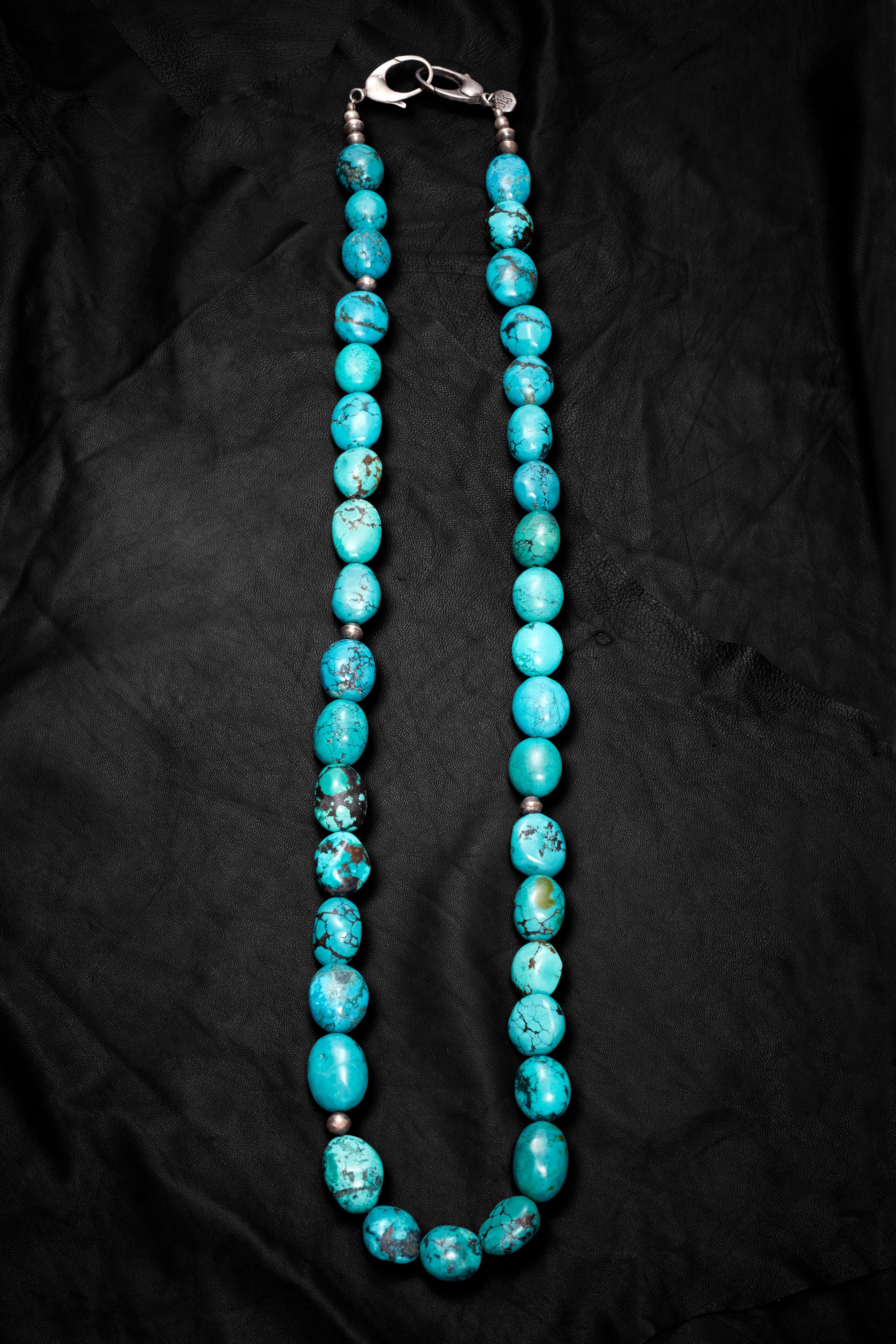 VERY LONG TURQUOISE NECKLACE
