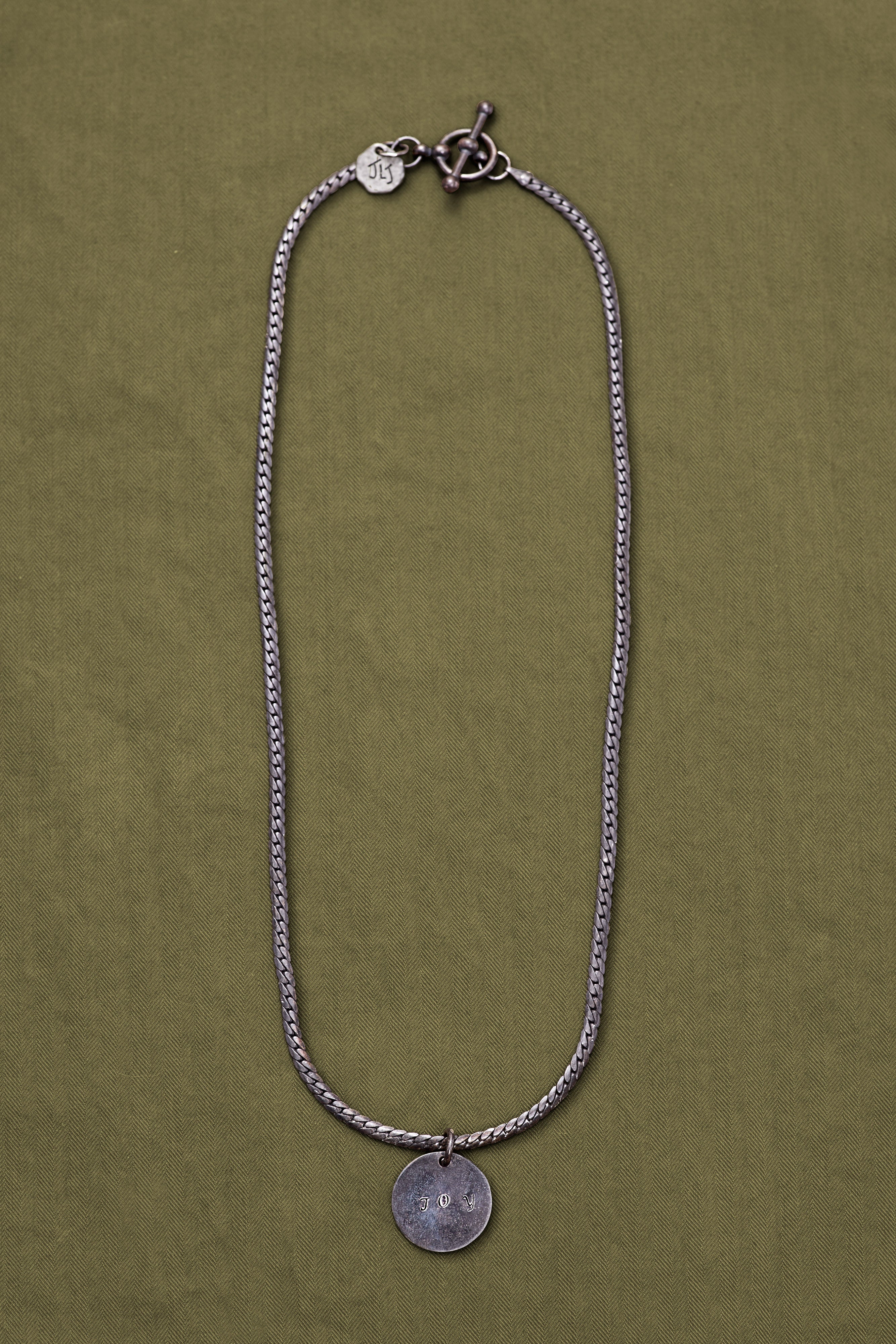 OXIDIZED STERLING SILVER JOY CHAIN NECKLACE