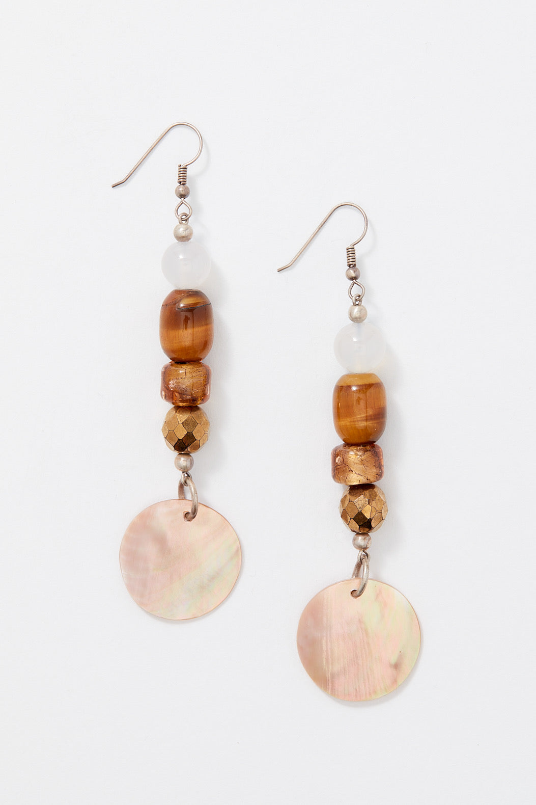 SMALL GOLDEN SAND GODDESS EARRINGS