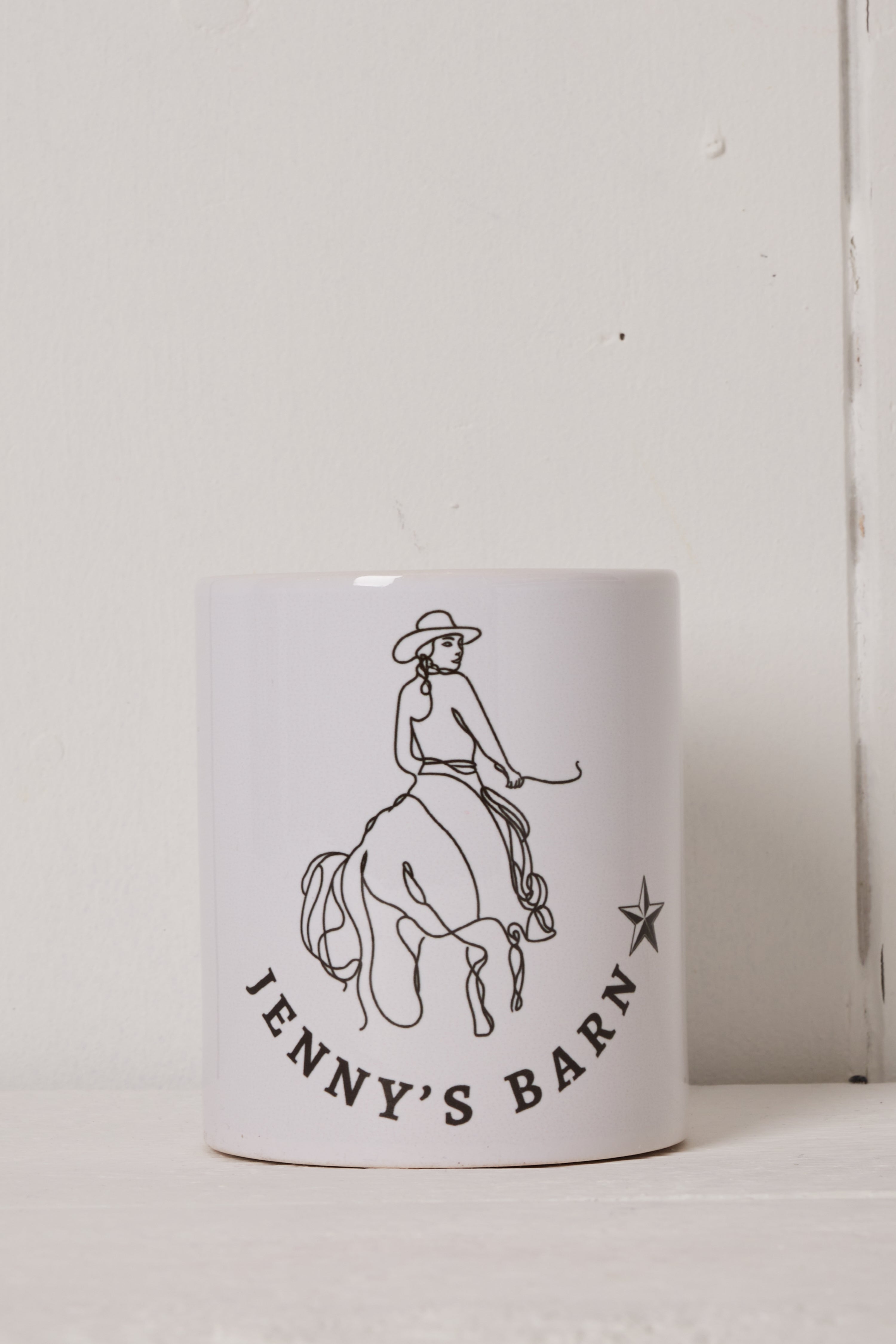 JENNY’S BARN COFFEE MUG - BLACK