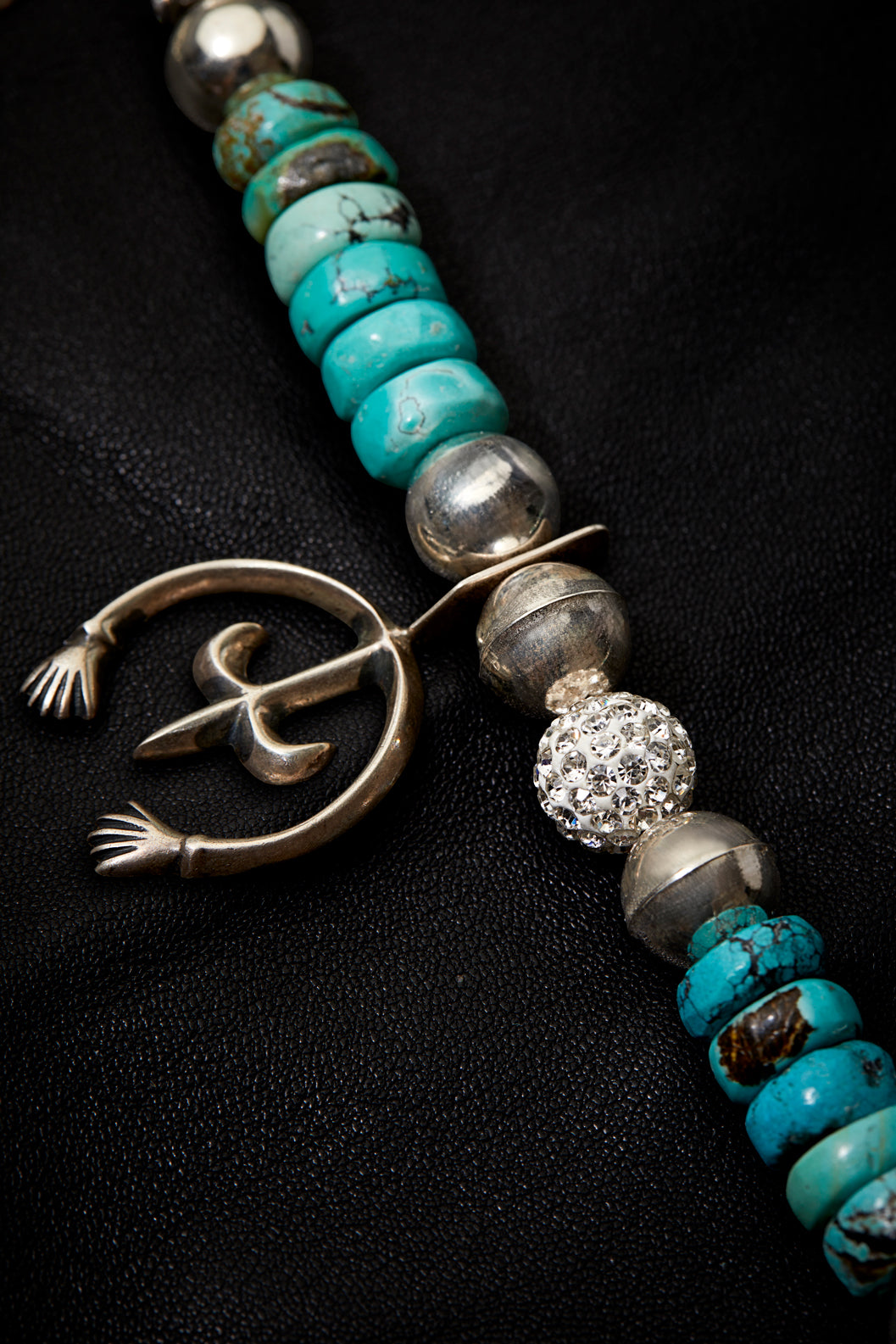 SPARKLING TURQUOISE MULTI NAJA NECKLACE