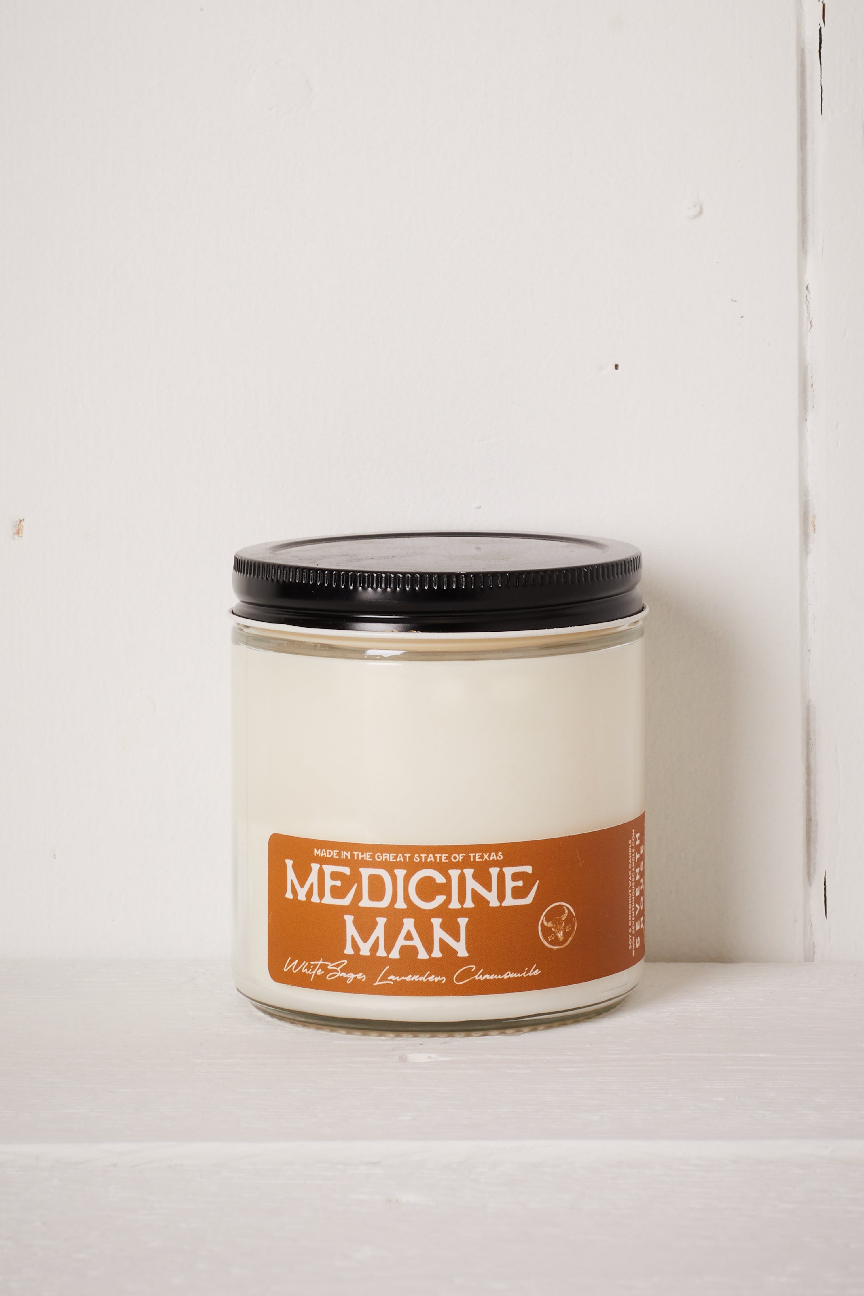 MEDICINE MAN CANDLE - WHITE SAGE, LAVENDER & CHAMOMILE