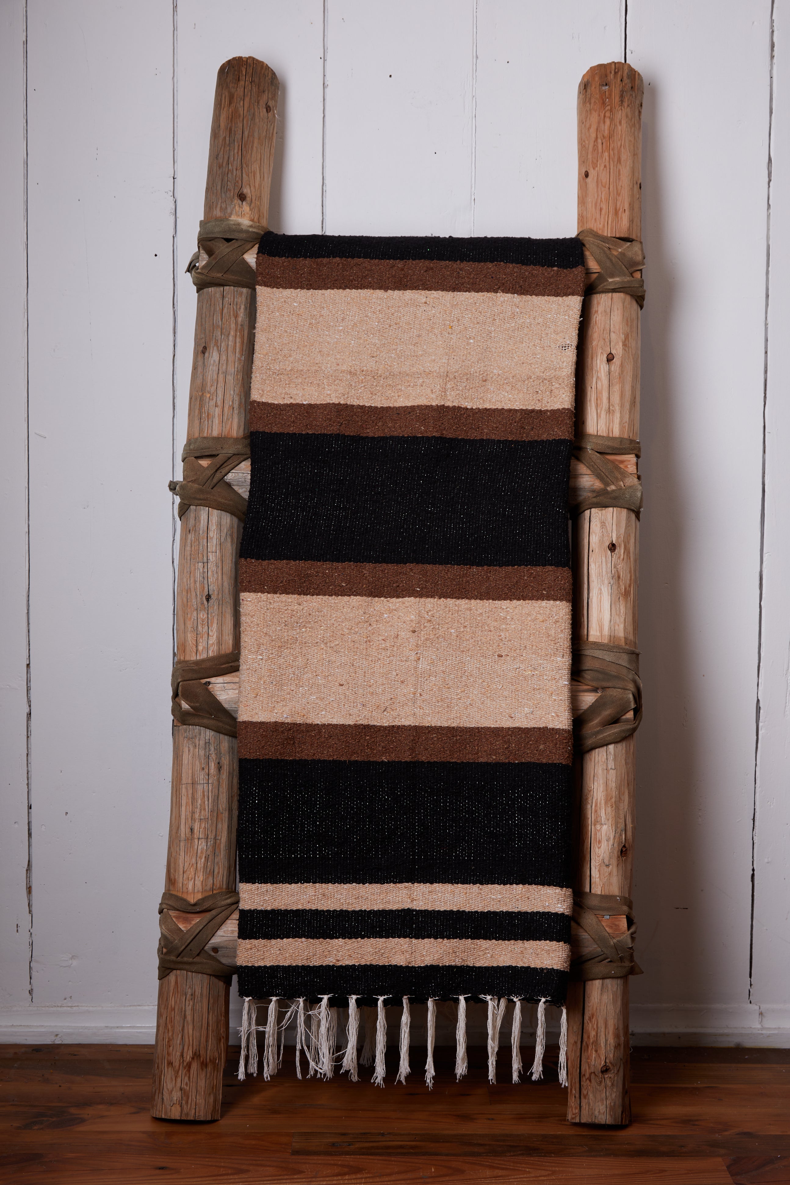 BLACKSTONE LINES HANDWOVEN BLANKET
