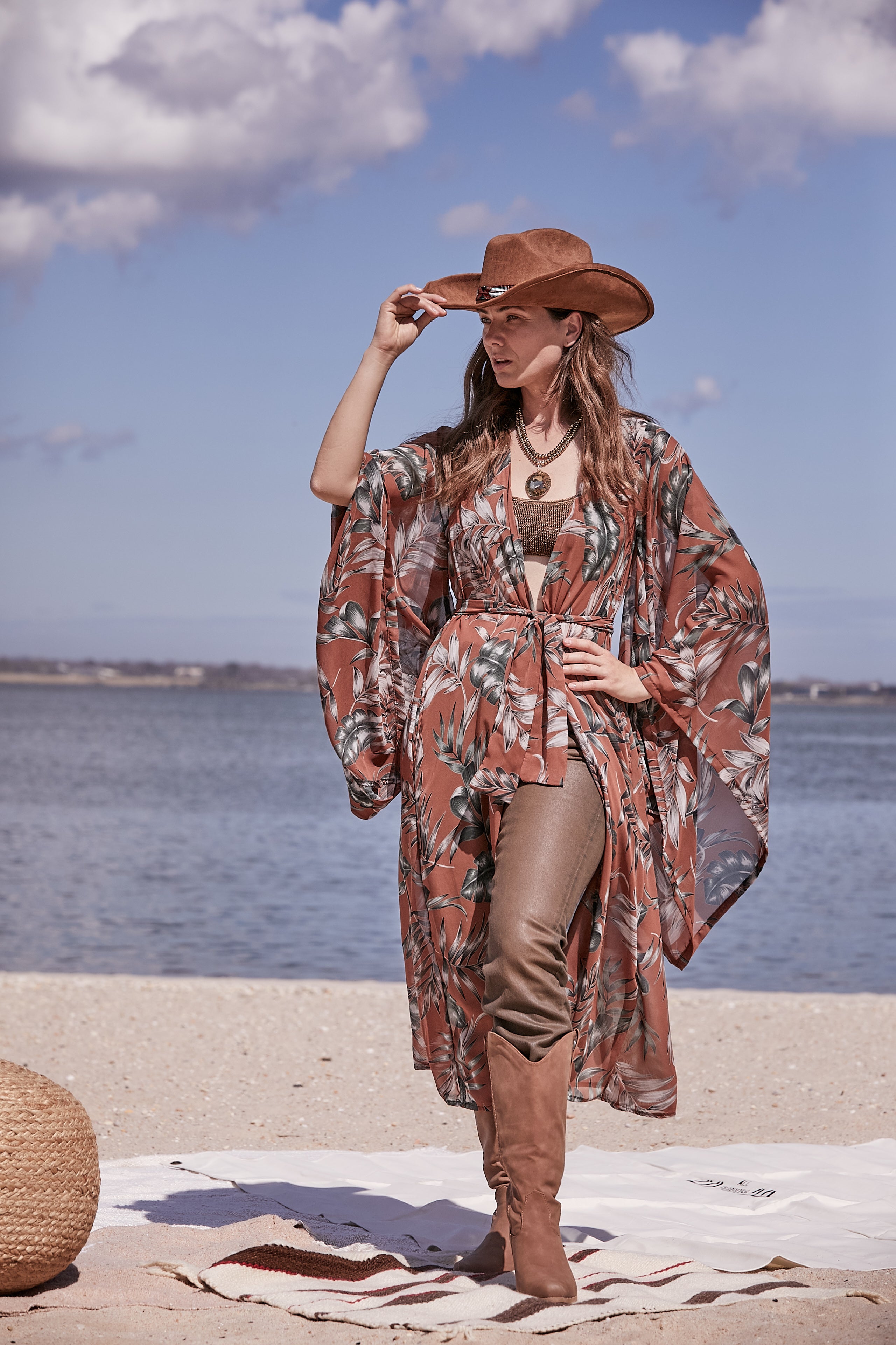 DUSK PALMS KIMONO