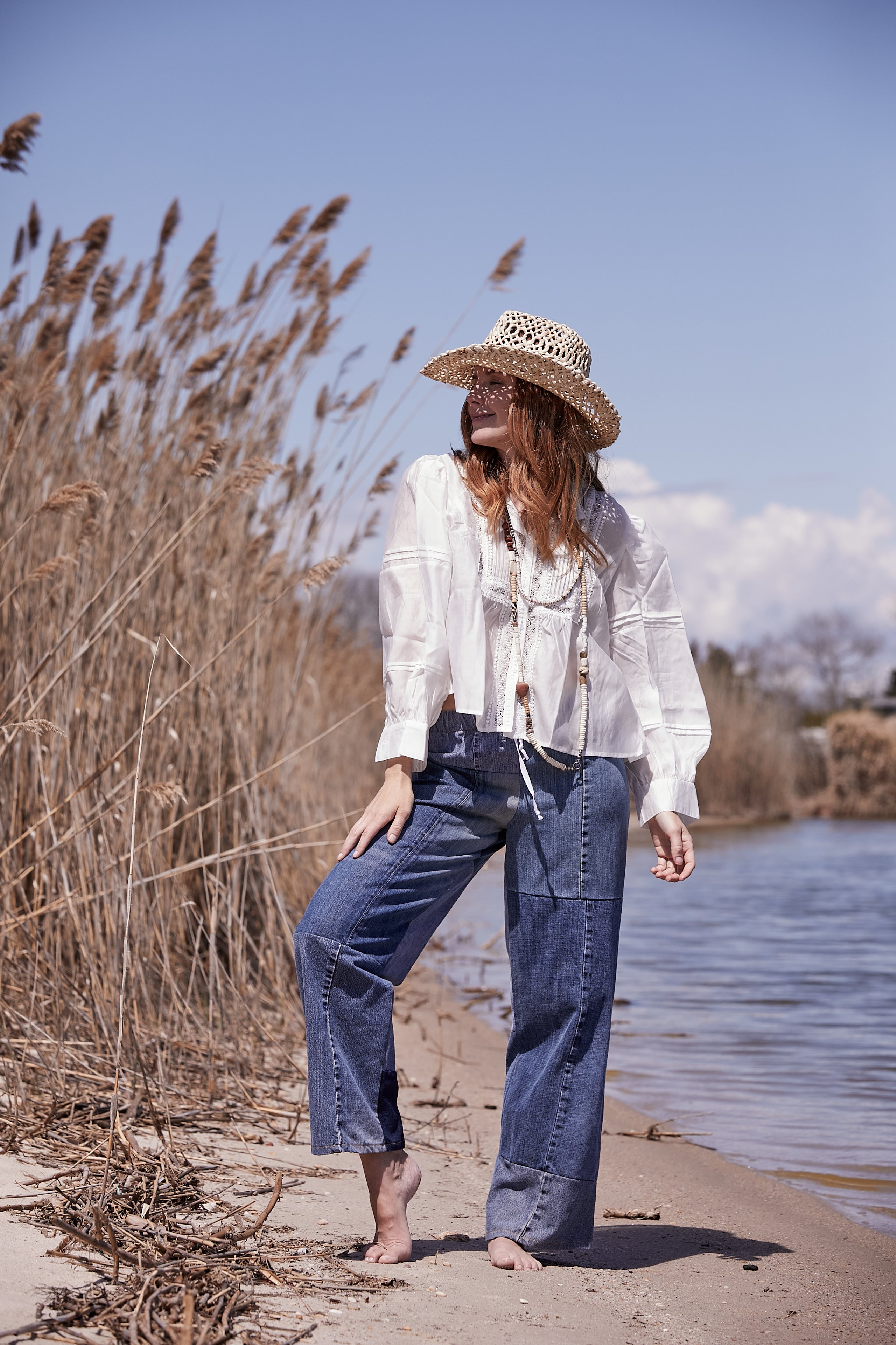 ECO DENIM PANTS - (EACH PAIR IS SLIGHTLY DIFFERENT)