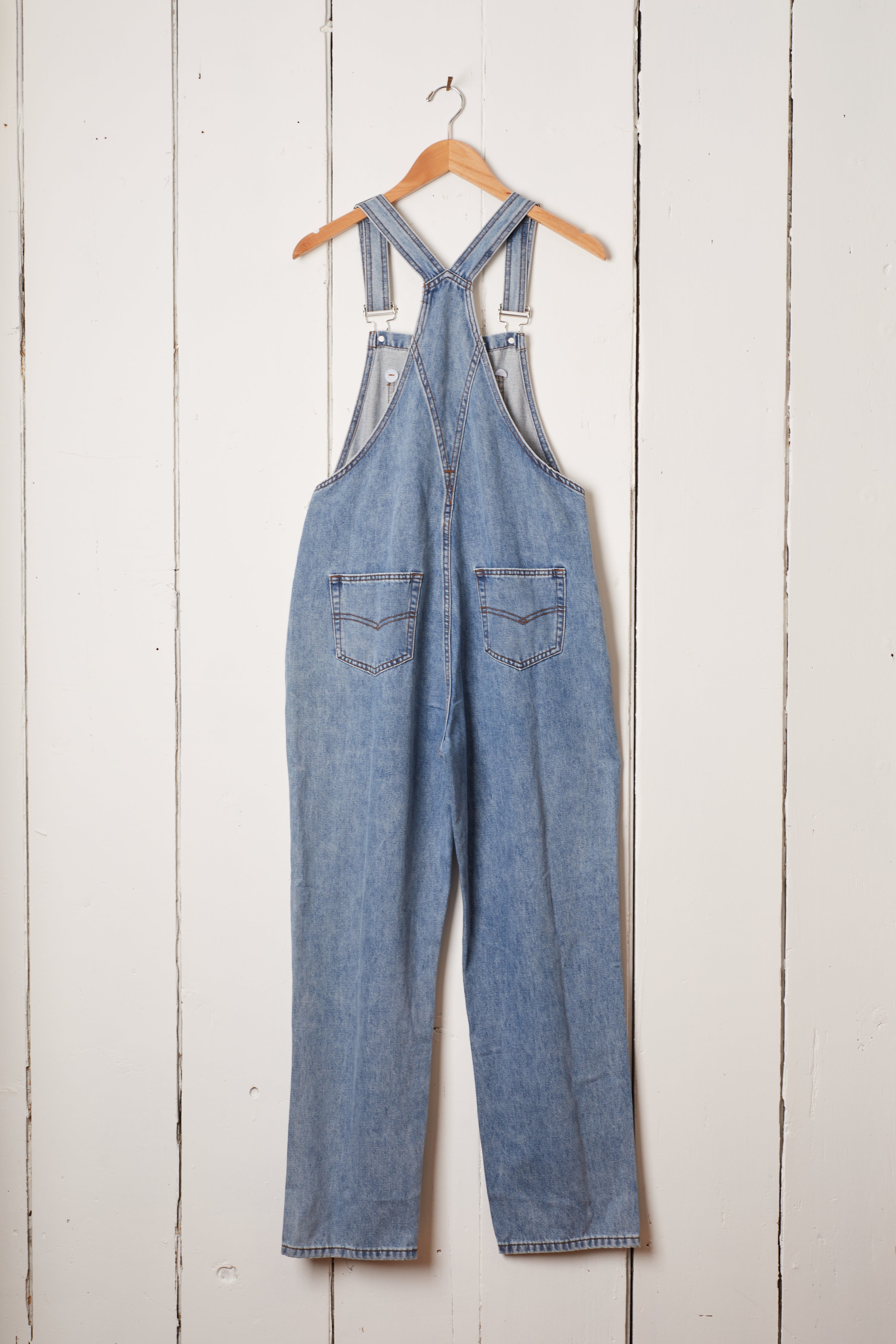 LIGHT DENIM OVERALLS