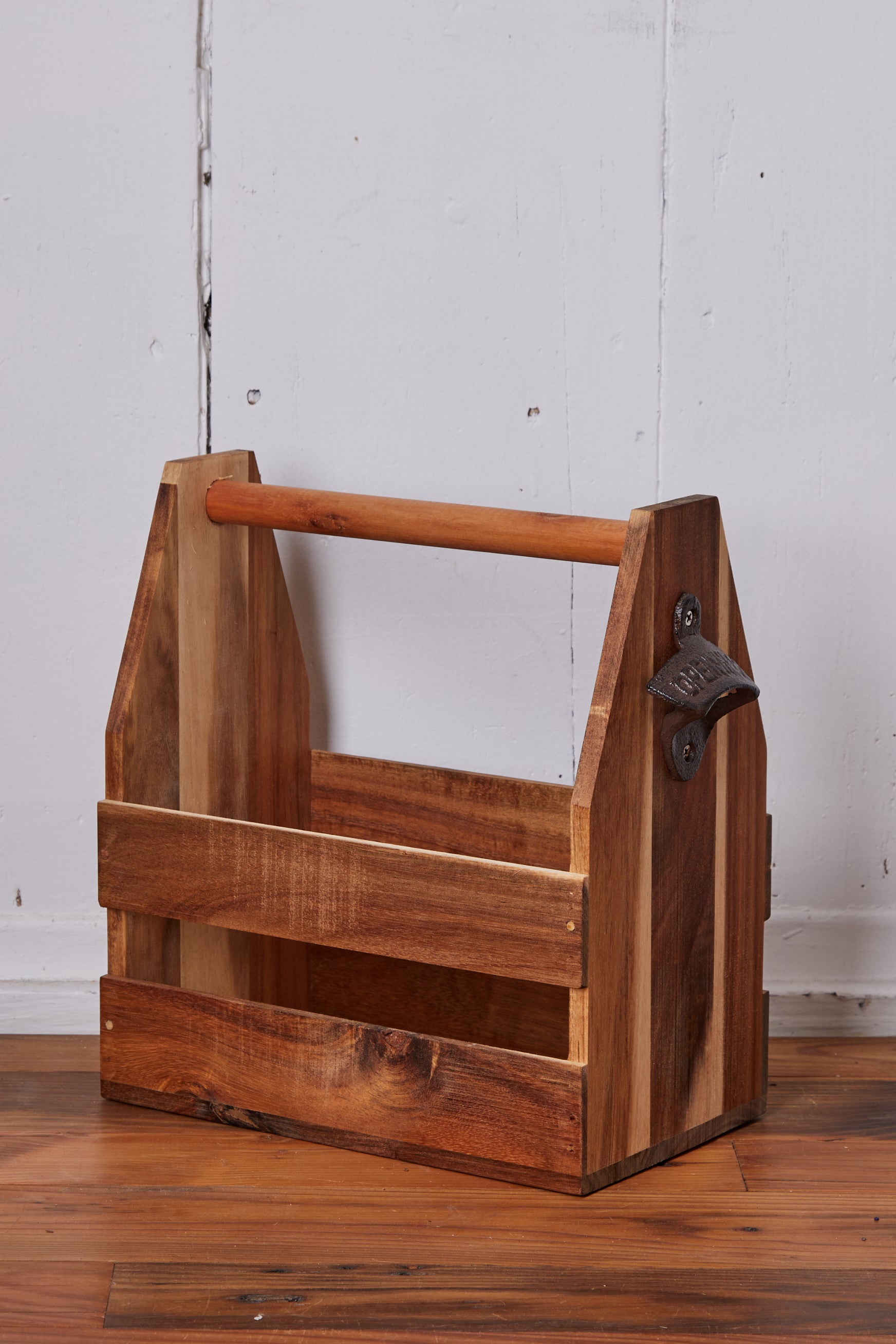 WOOD BEER CADDY