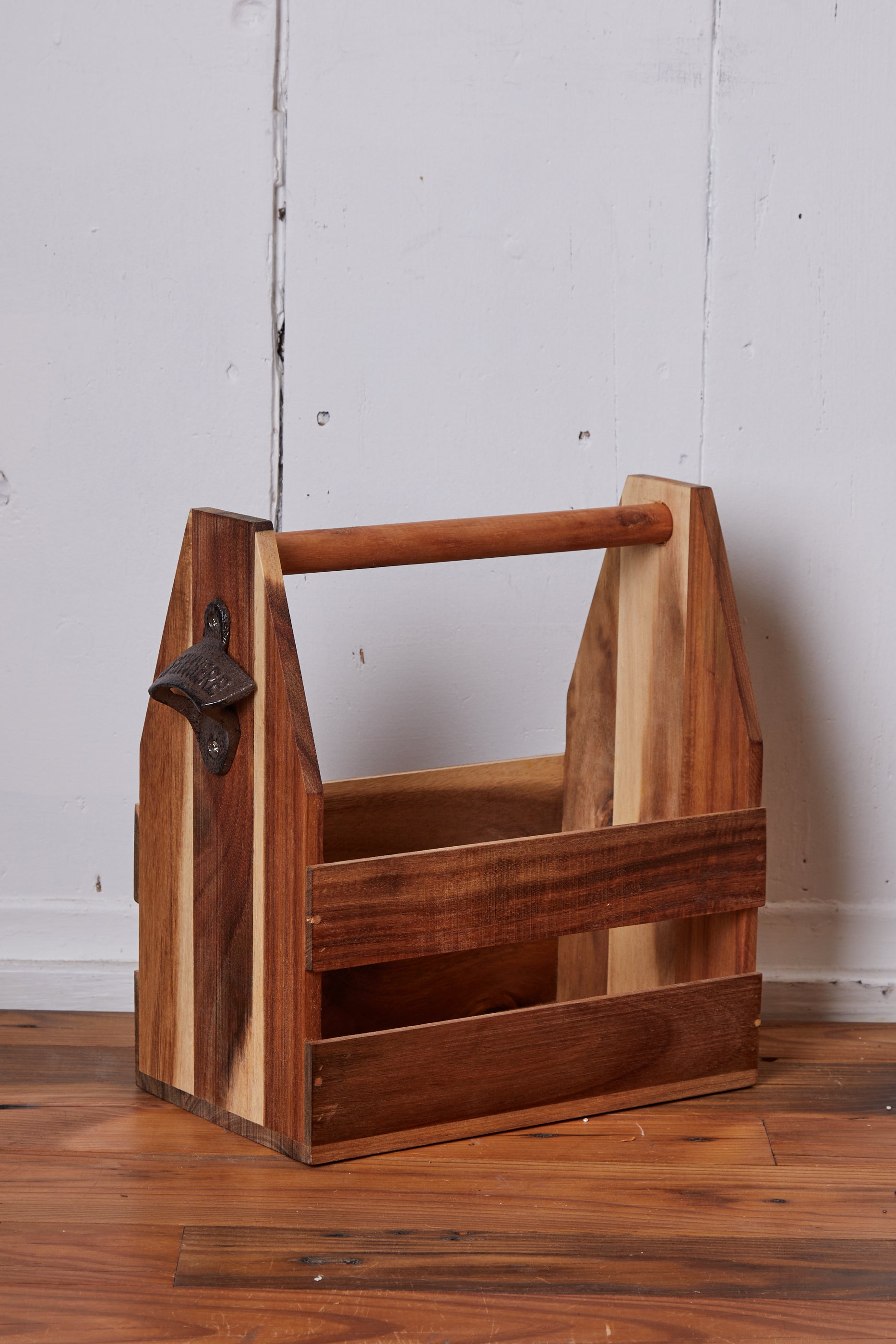 WOOD BEER CADDY