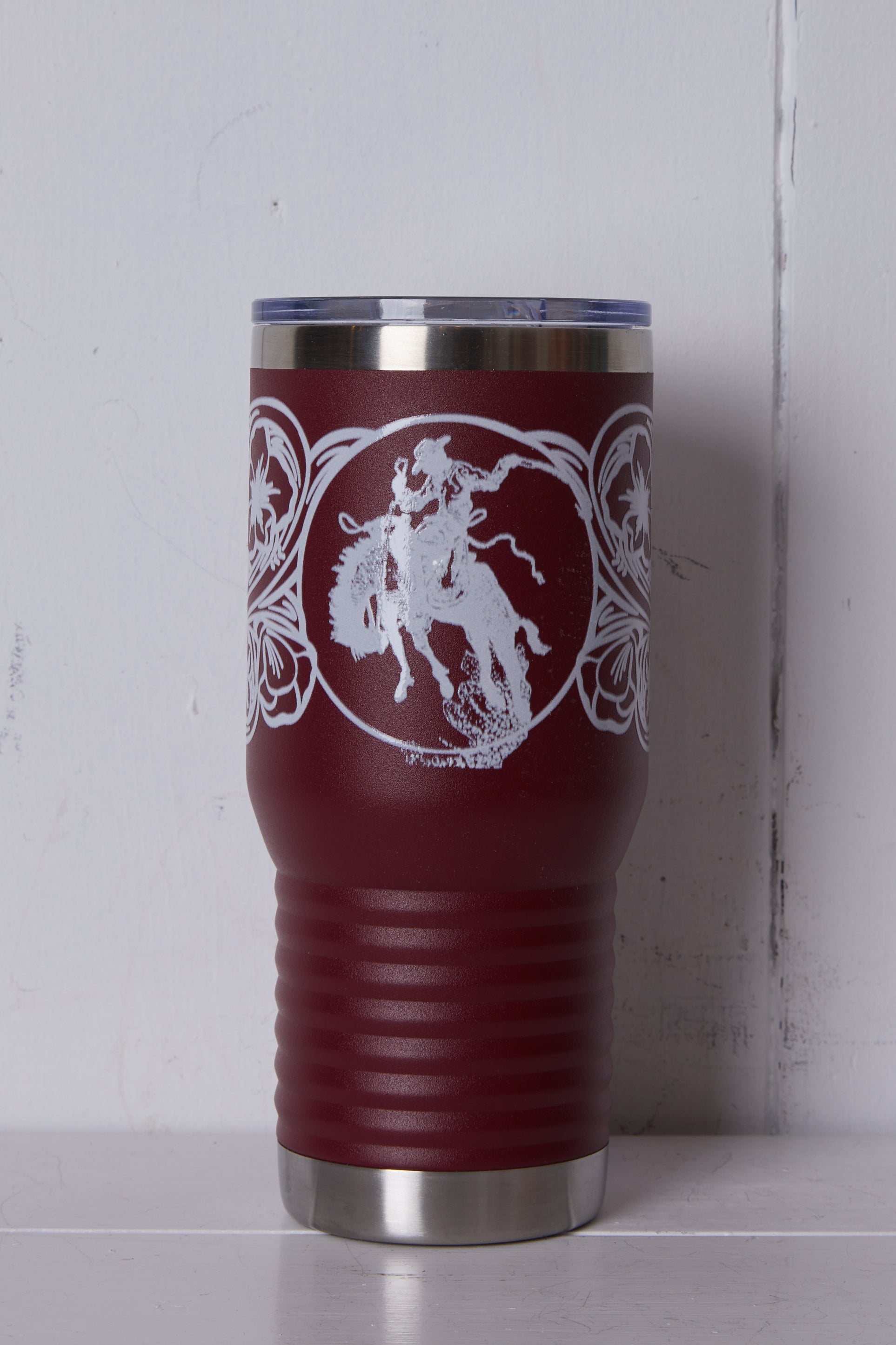 WESTERN RED RODEO TUMBLER