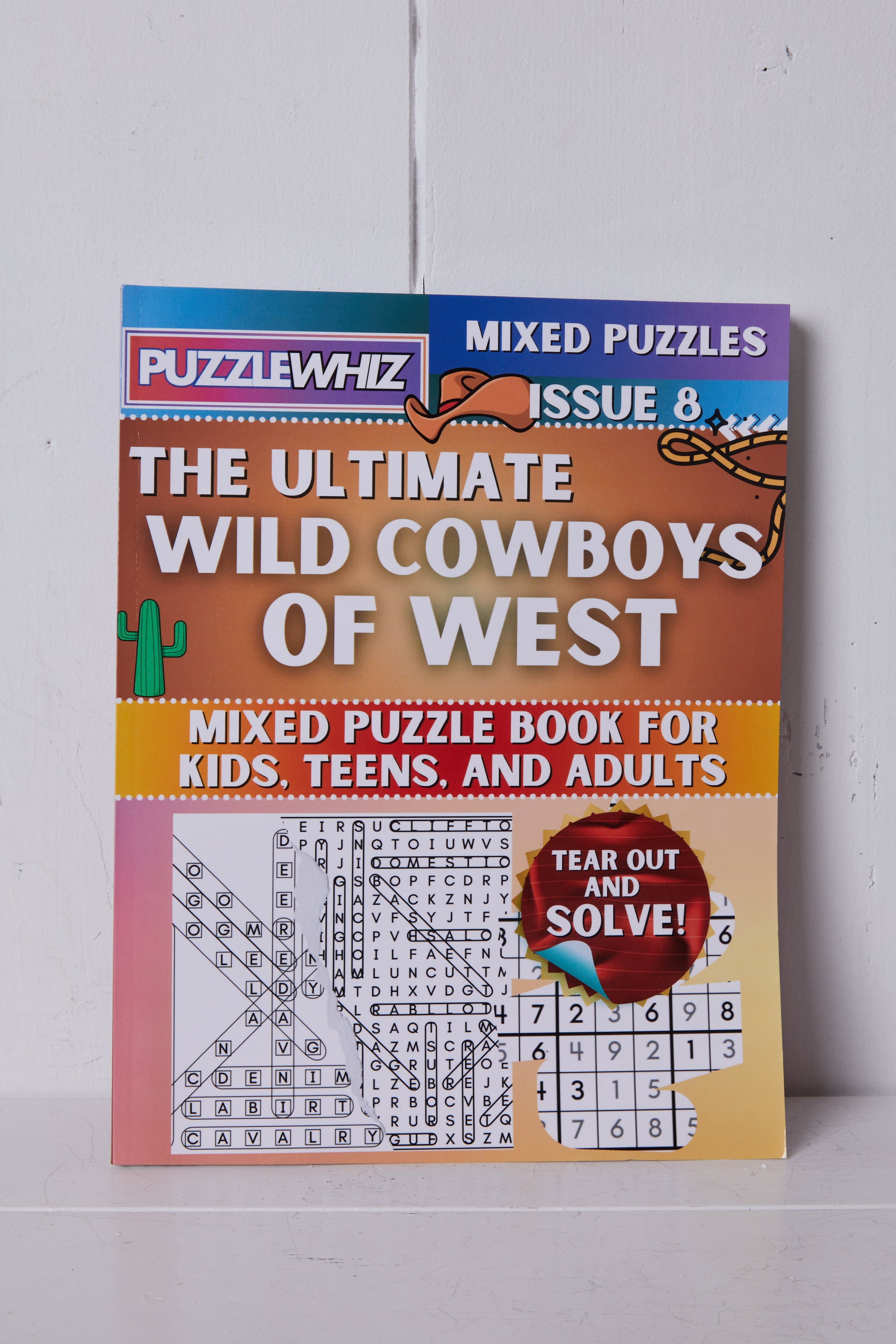 WILD COWBOYS OF THE WEST PUZZLE BOOK