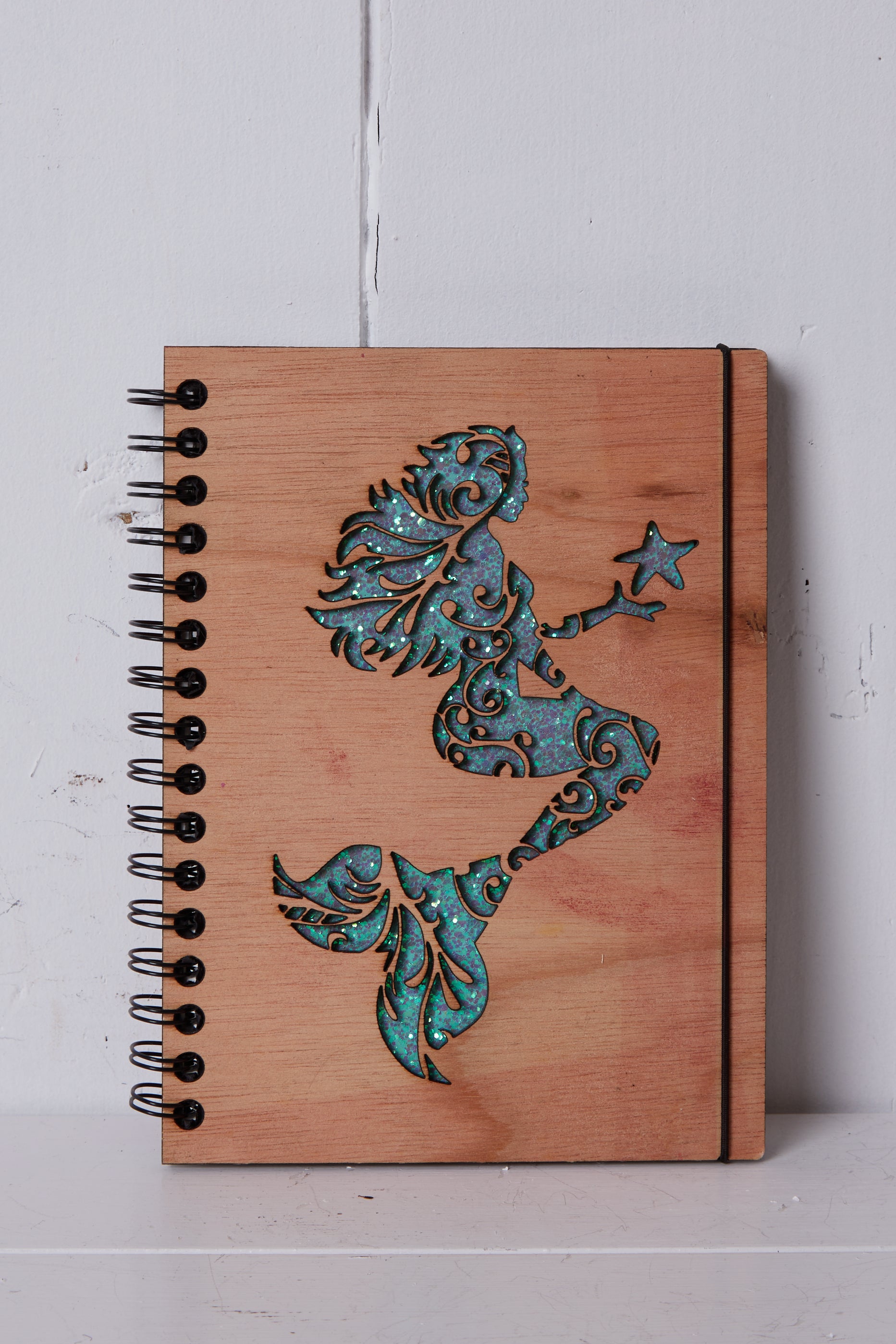 MERMAID WOODEN JOURNAL
