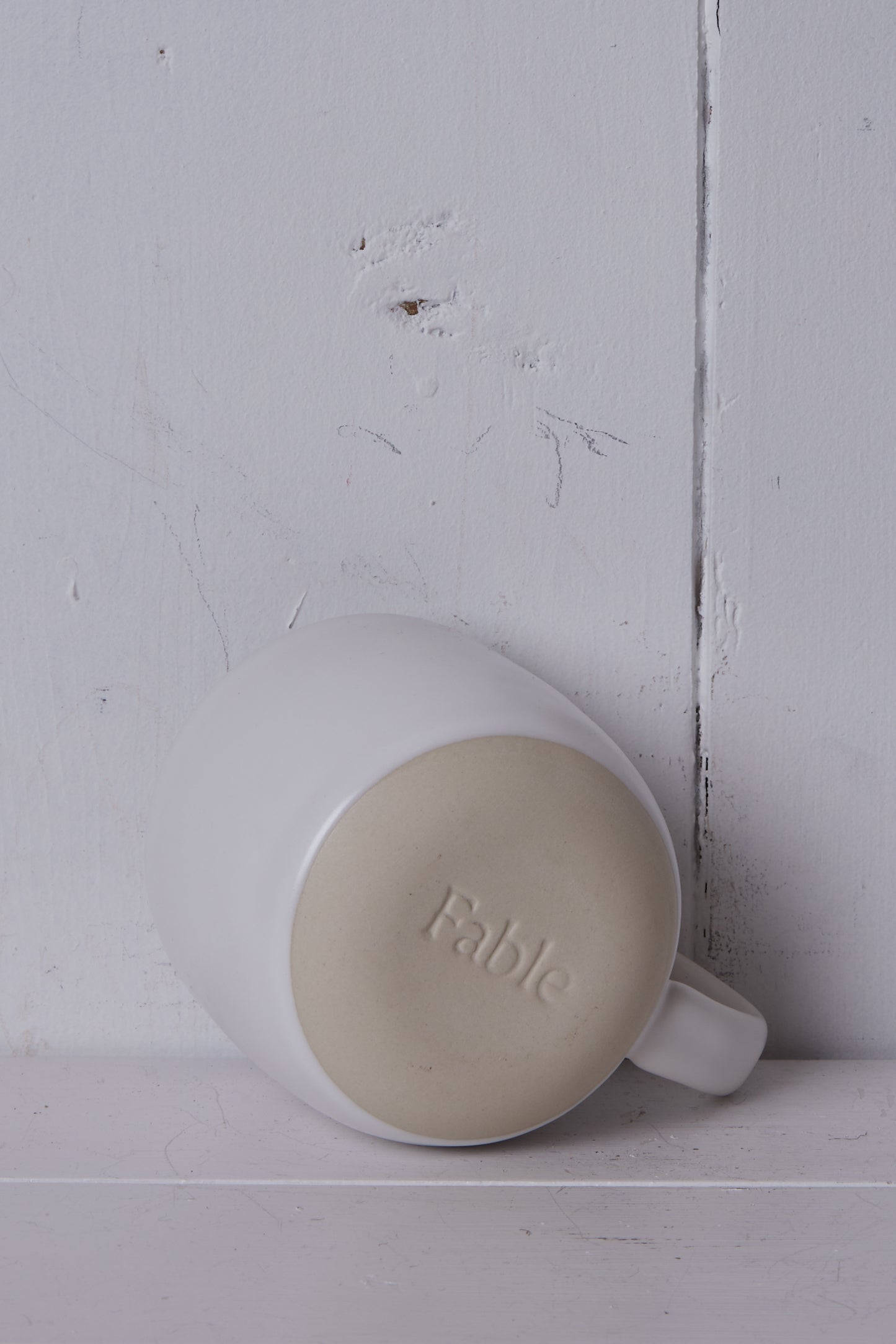 WHITE CERAMIC COFFEE MUG SET OF 4