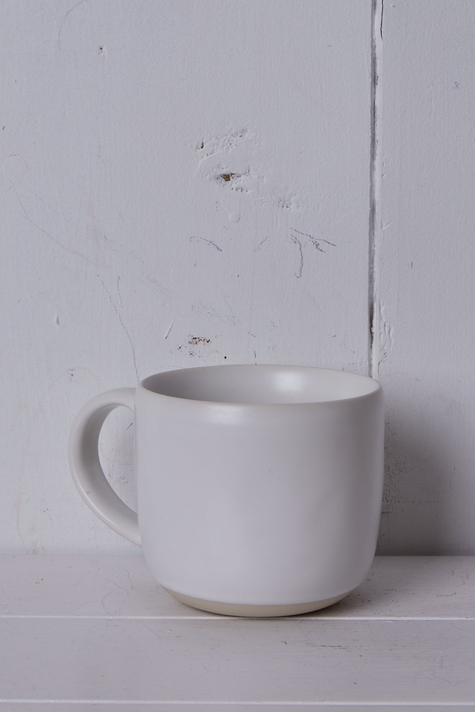 WHITE CERAMIC COFFEE MUG SET OF 4