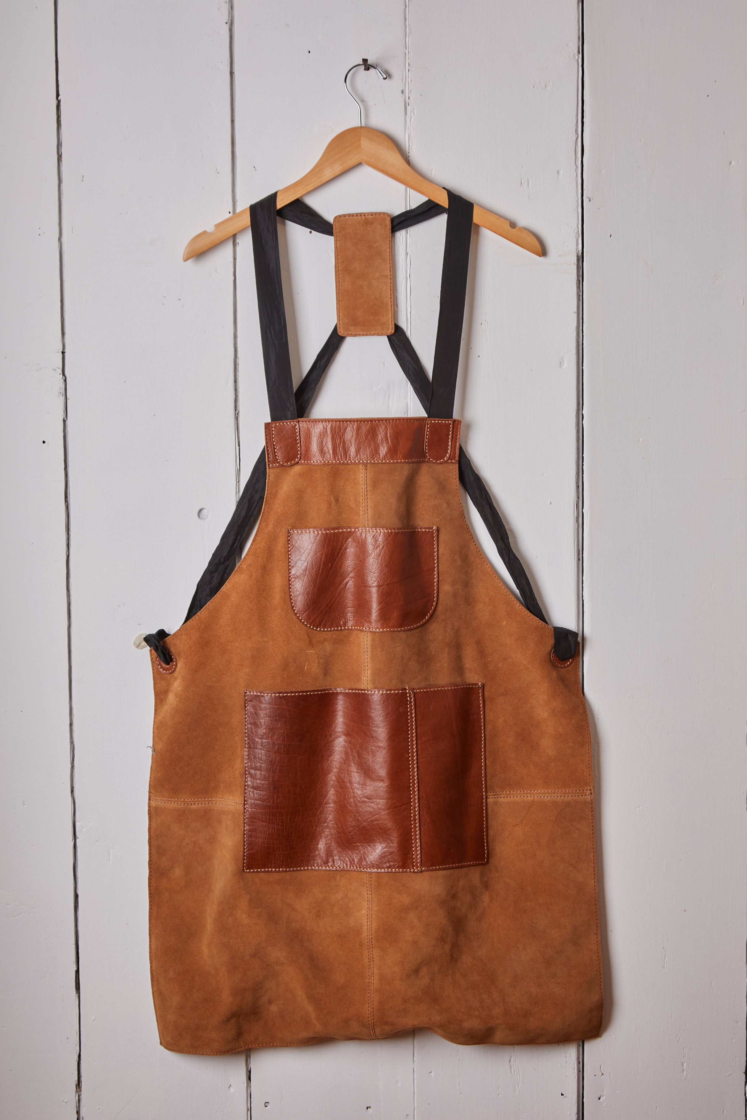 LEATHER AND CANVAS APRON