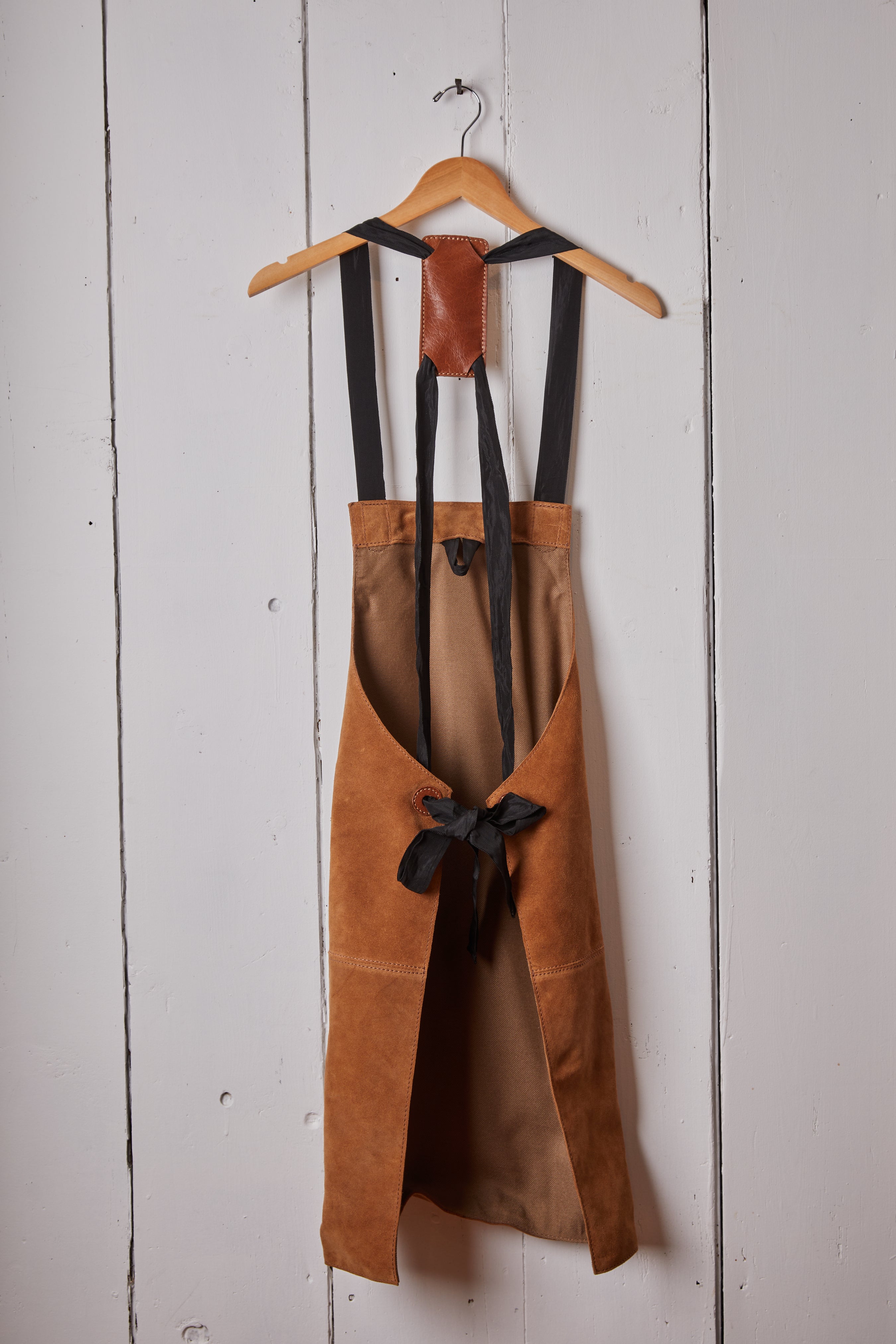 LEATHER AND CANVAS APRON