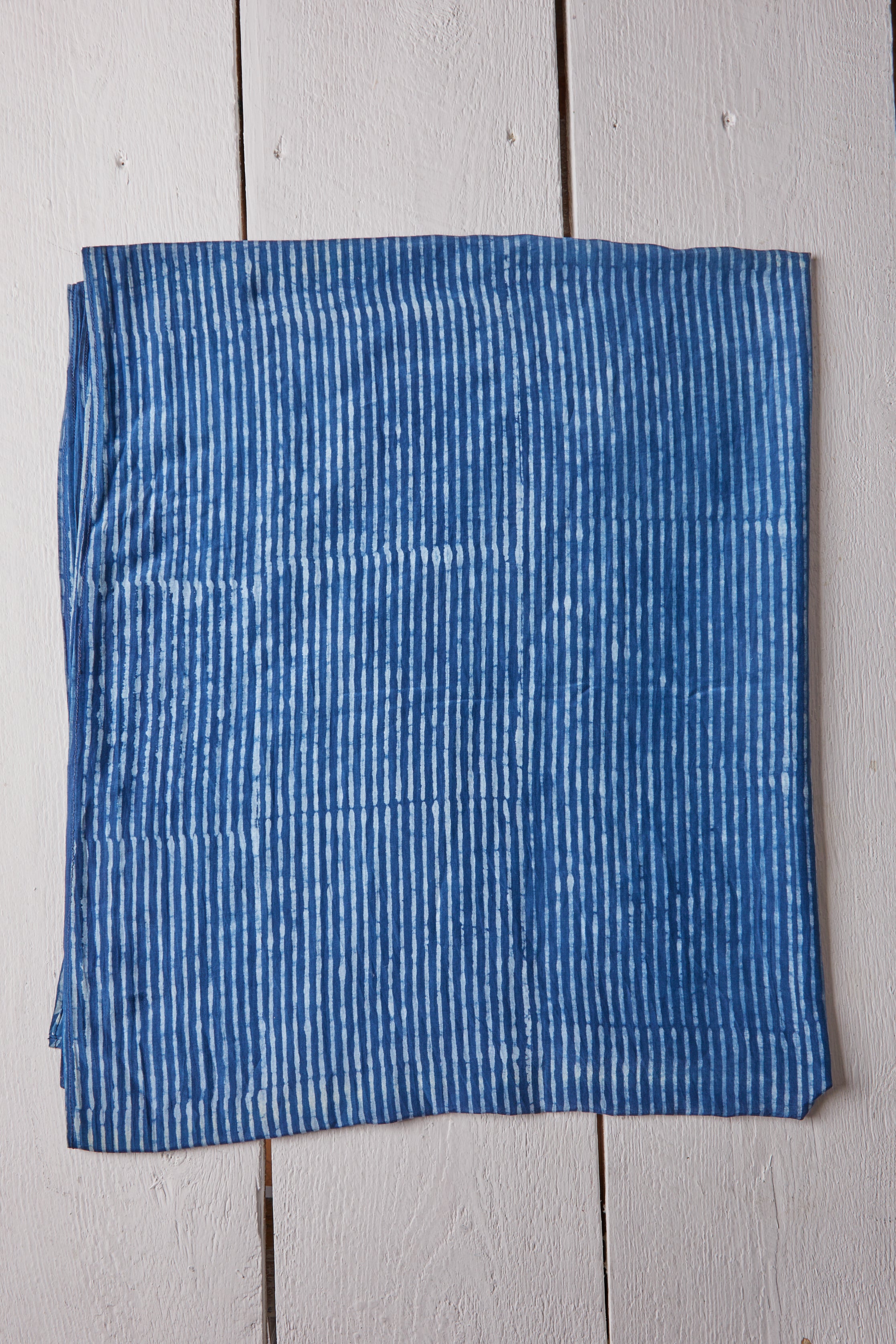 INDIGO STRIPE LARGE BANDANA