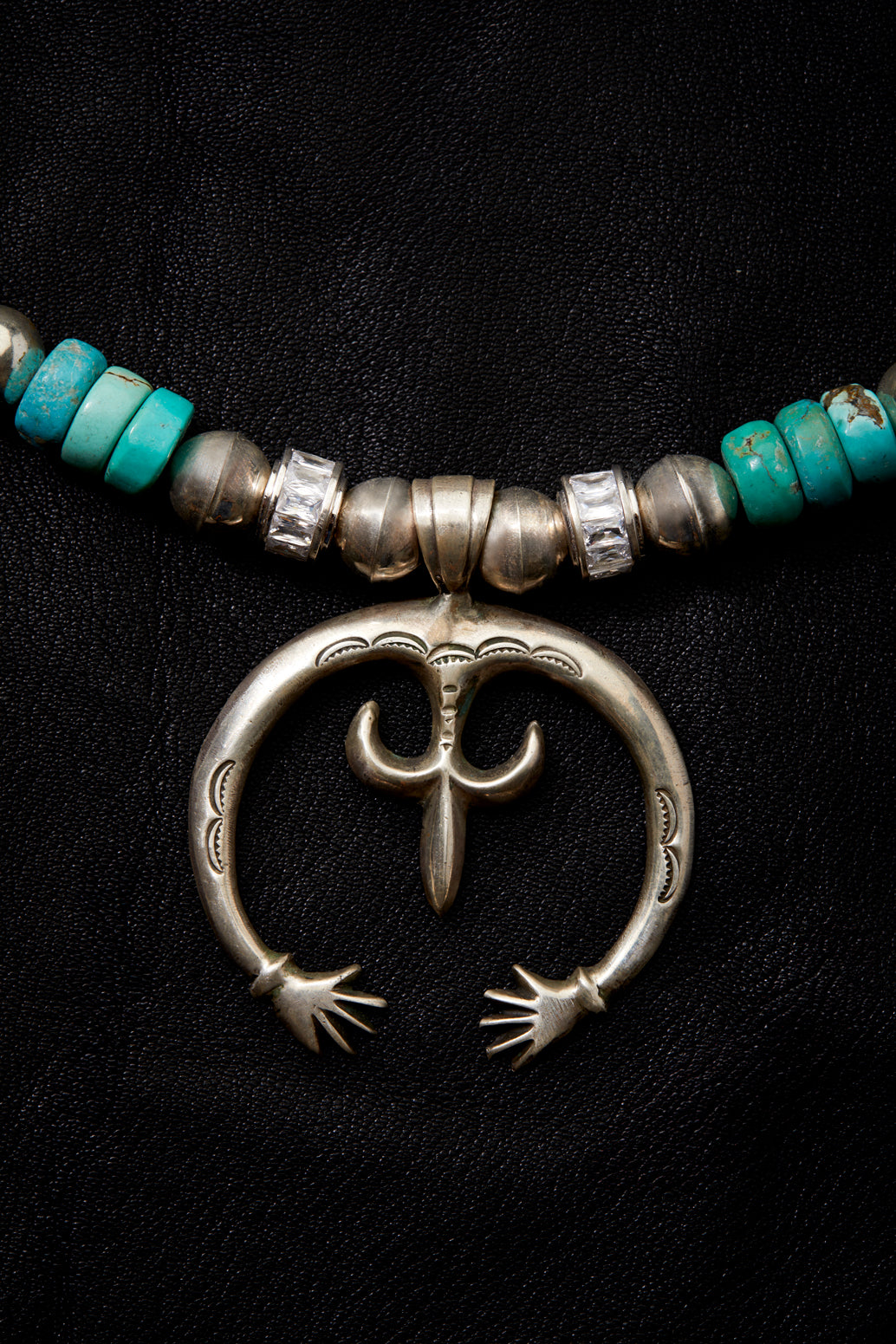 SPARKLING TURQUOISE MULTI NAJA NECKLACE