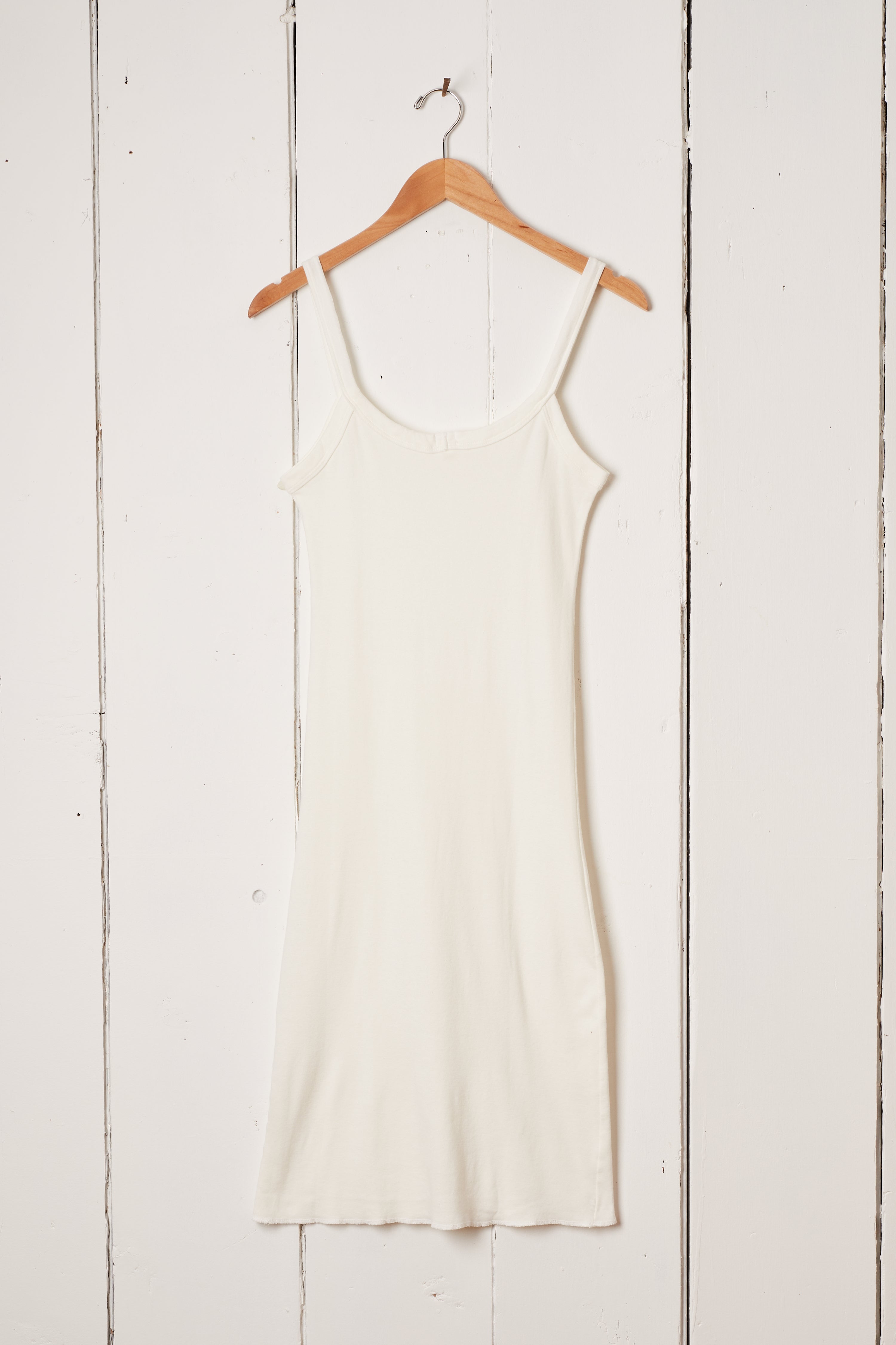 ORGANIC COTTON NATURAL CAMISOLE DRESS