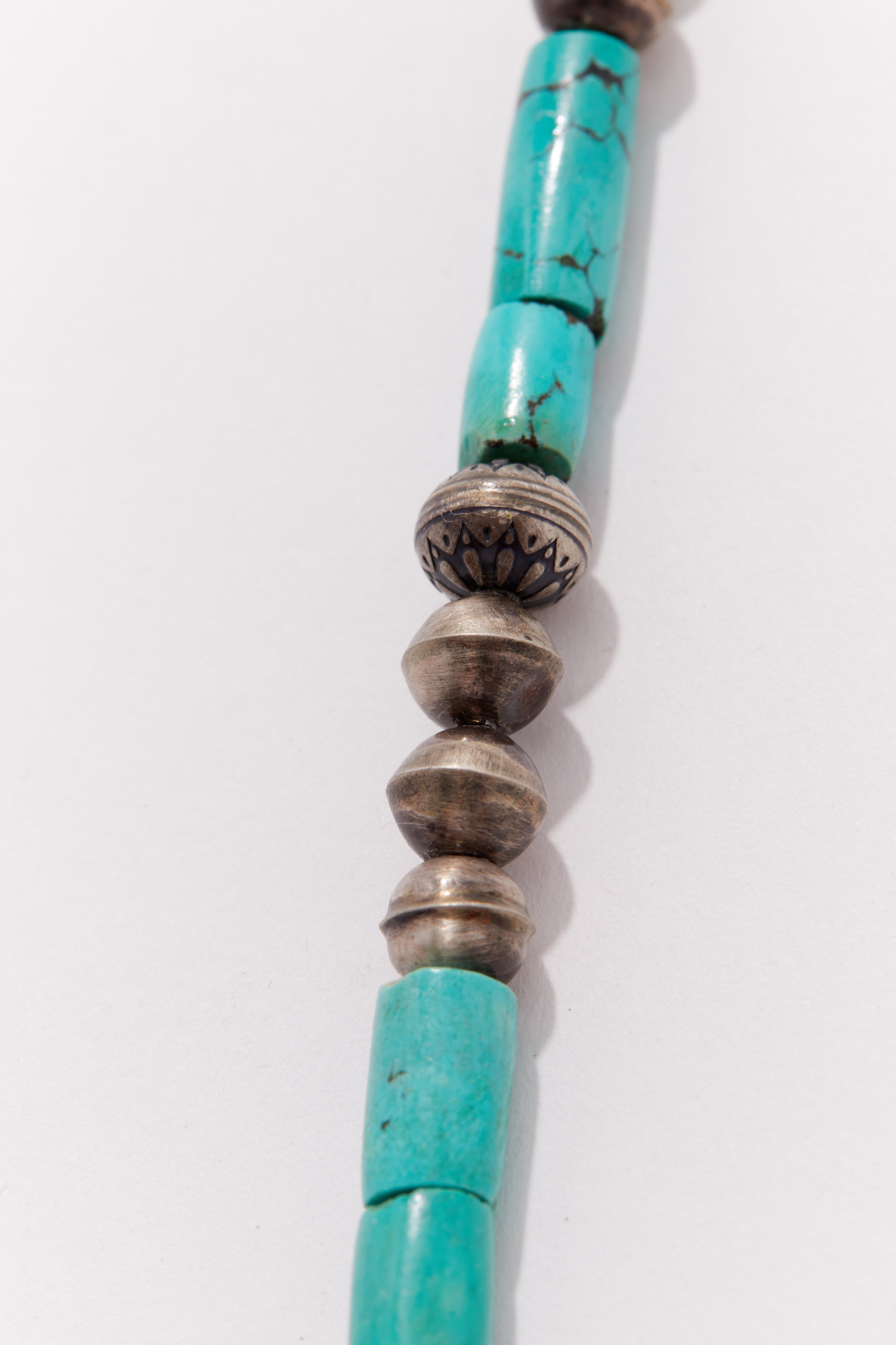 TURQUOISE CONCHO NECKLACE