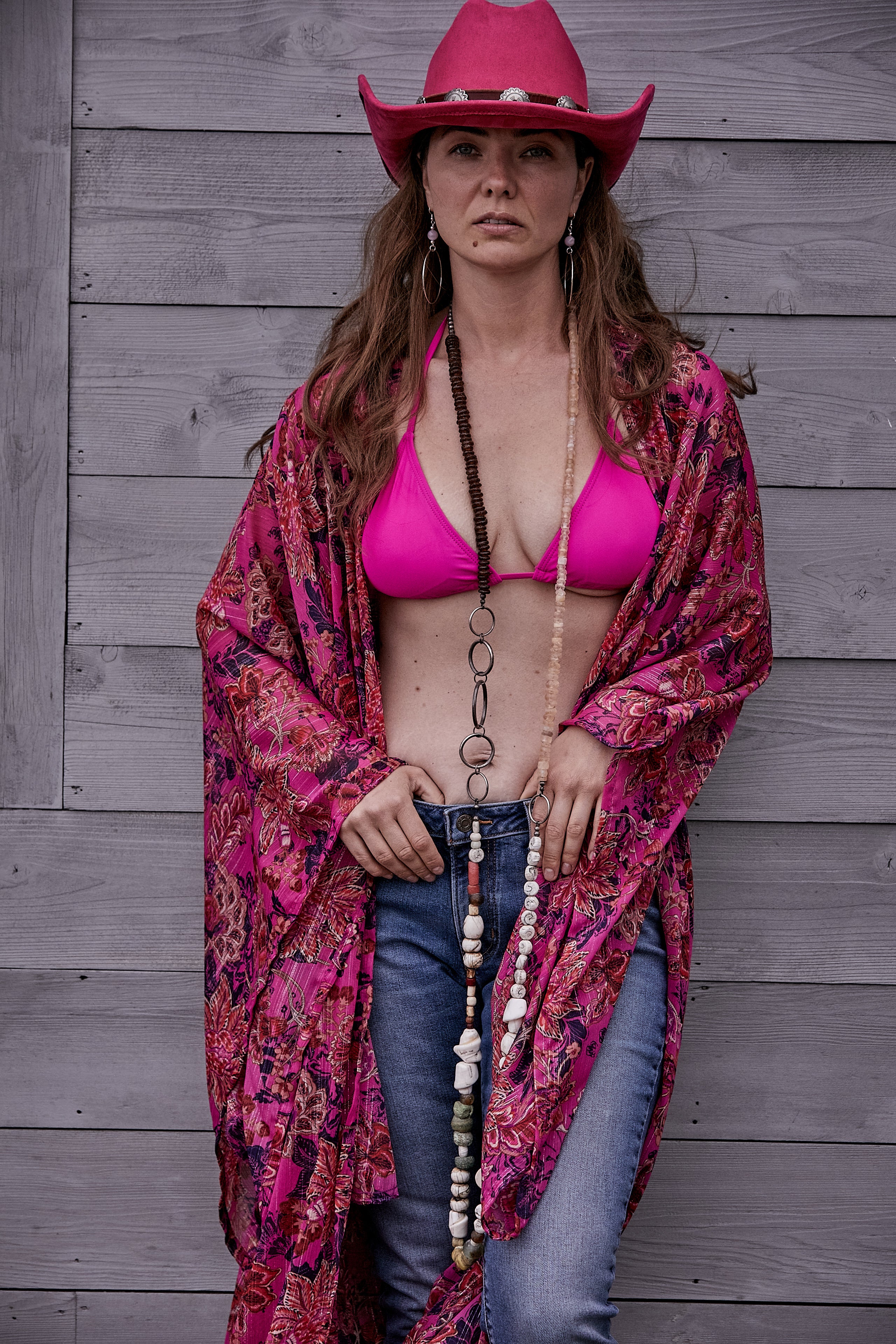 PINK ORLEANS KIMONO