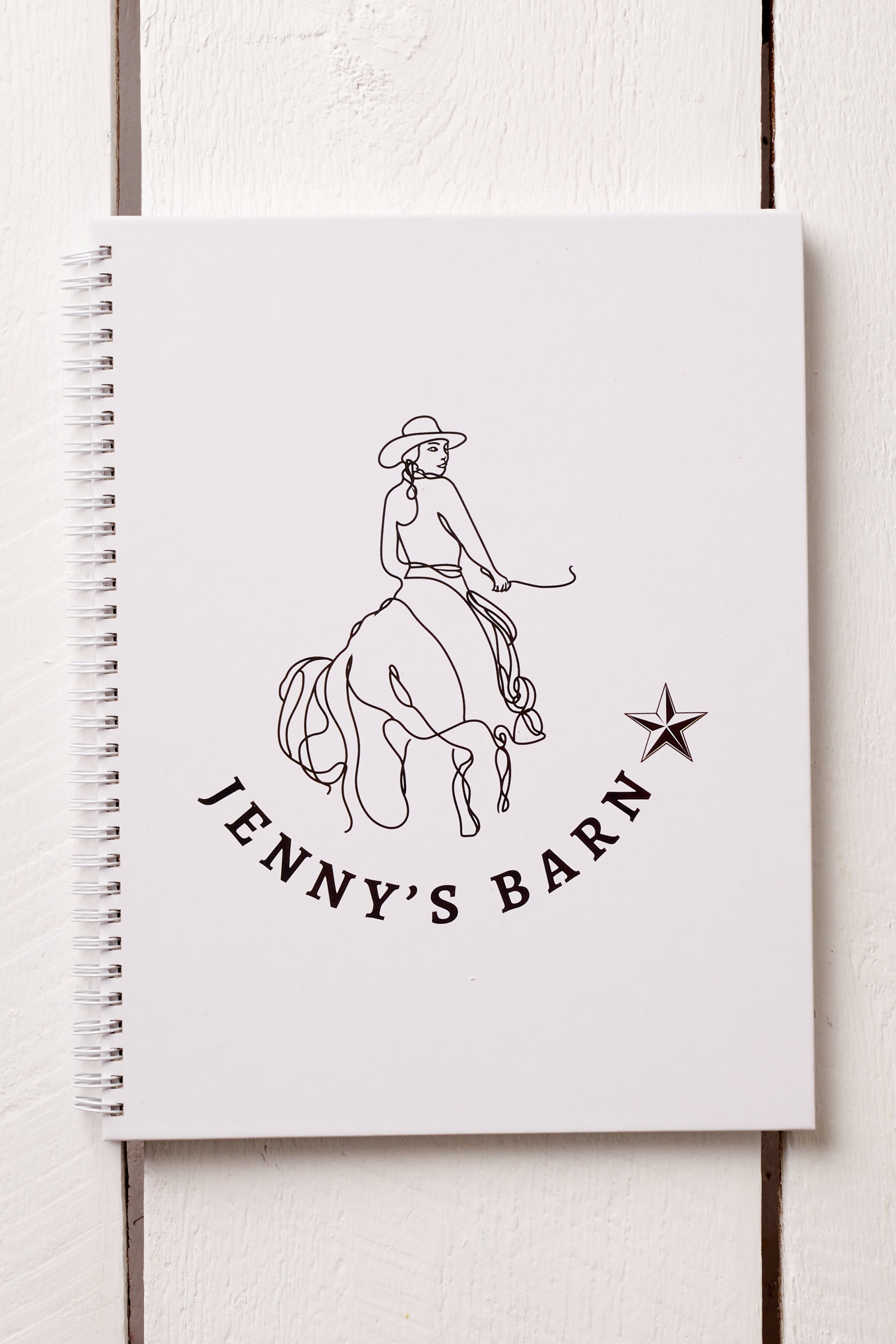JENNY’S BARN HARDCOVER NOTEBOOK - 8.5 “ x 11”