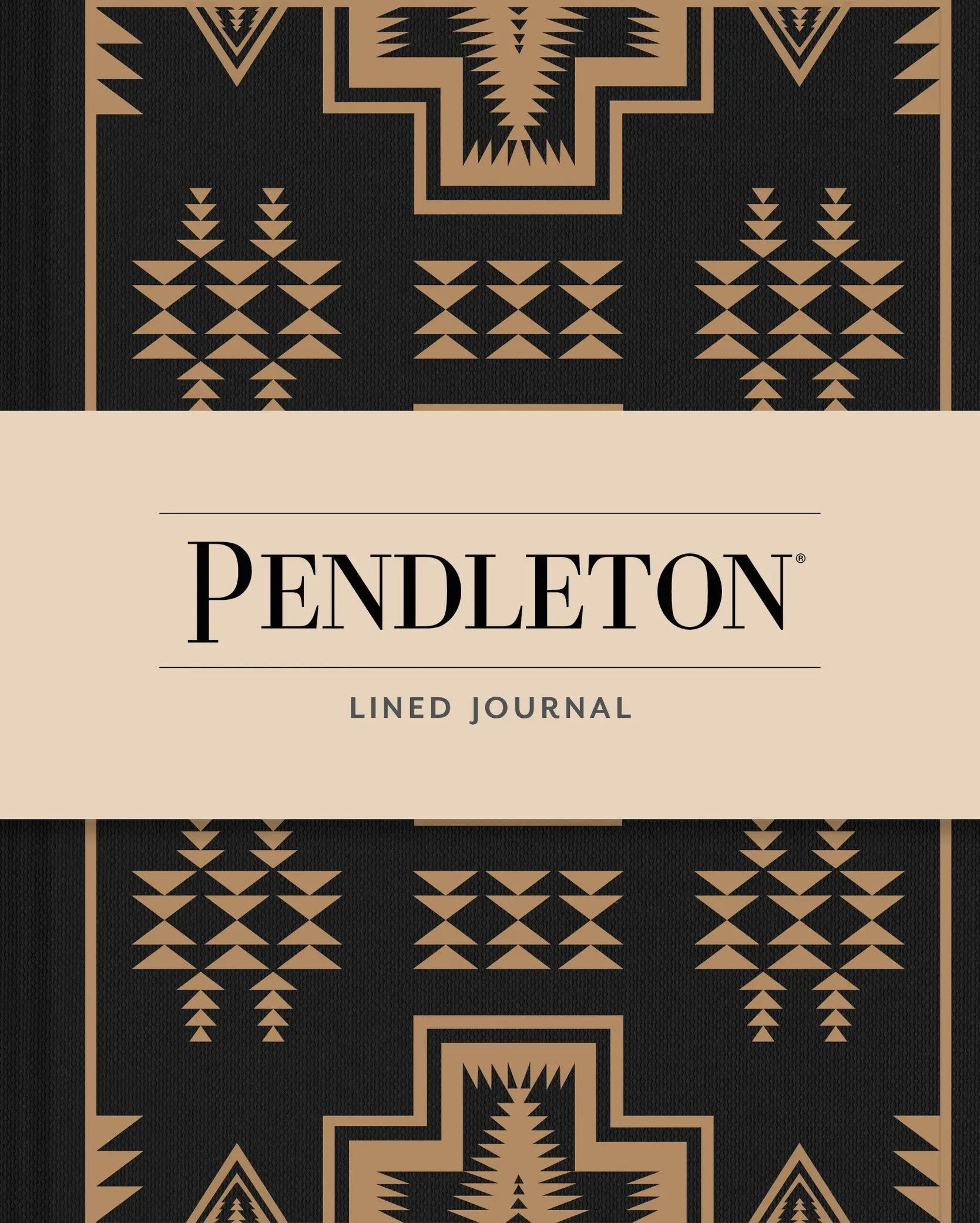 PENDLETON BLACK AND TAN LINED JOURNAL
